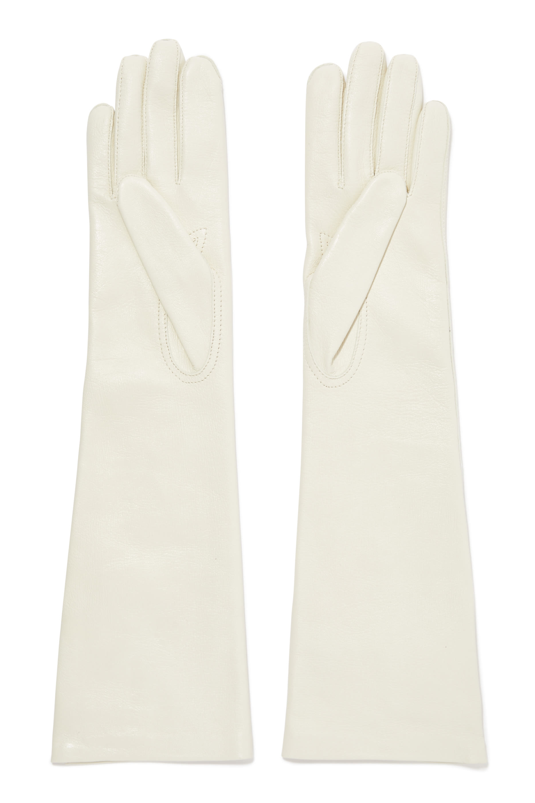 Floral Embroidered Leather Gloves