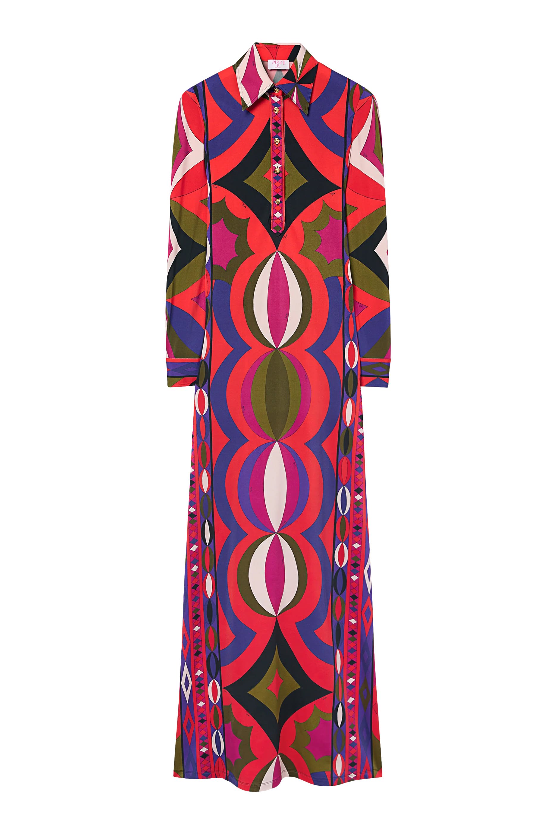 Collane Print Jersey Satin Dress