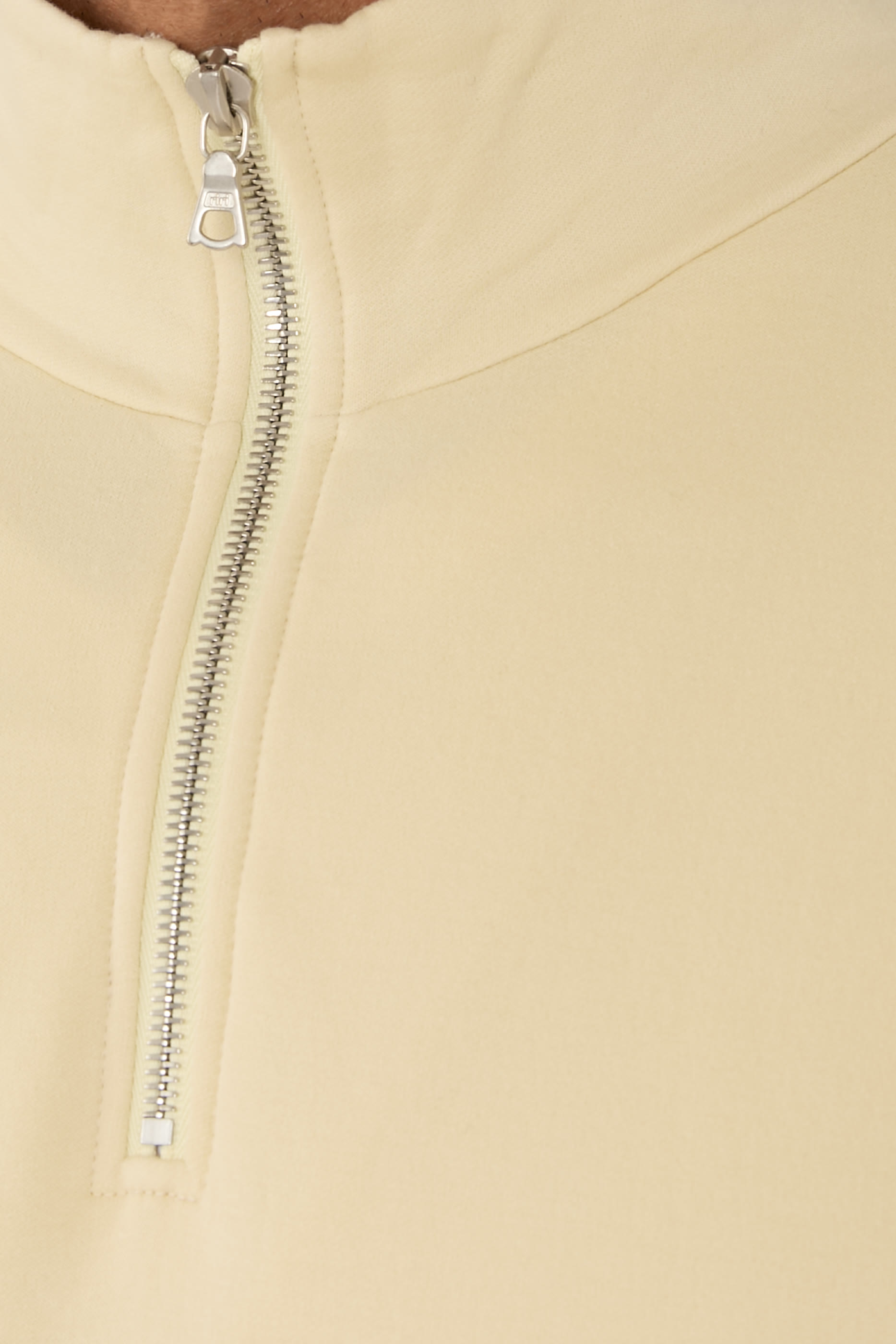 Elastic High-Gauge Half Zip Sweatshirt