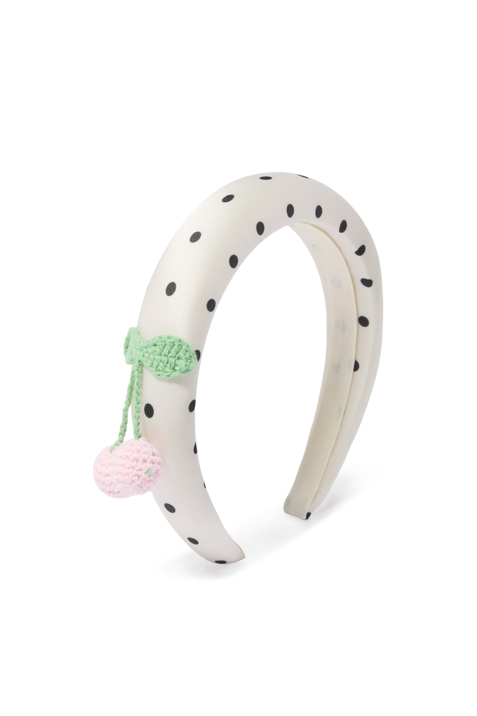 Kids Polka Dot Cherry Motif Headband
