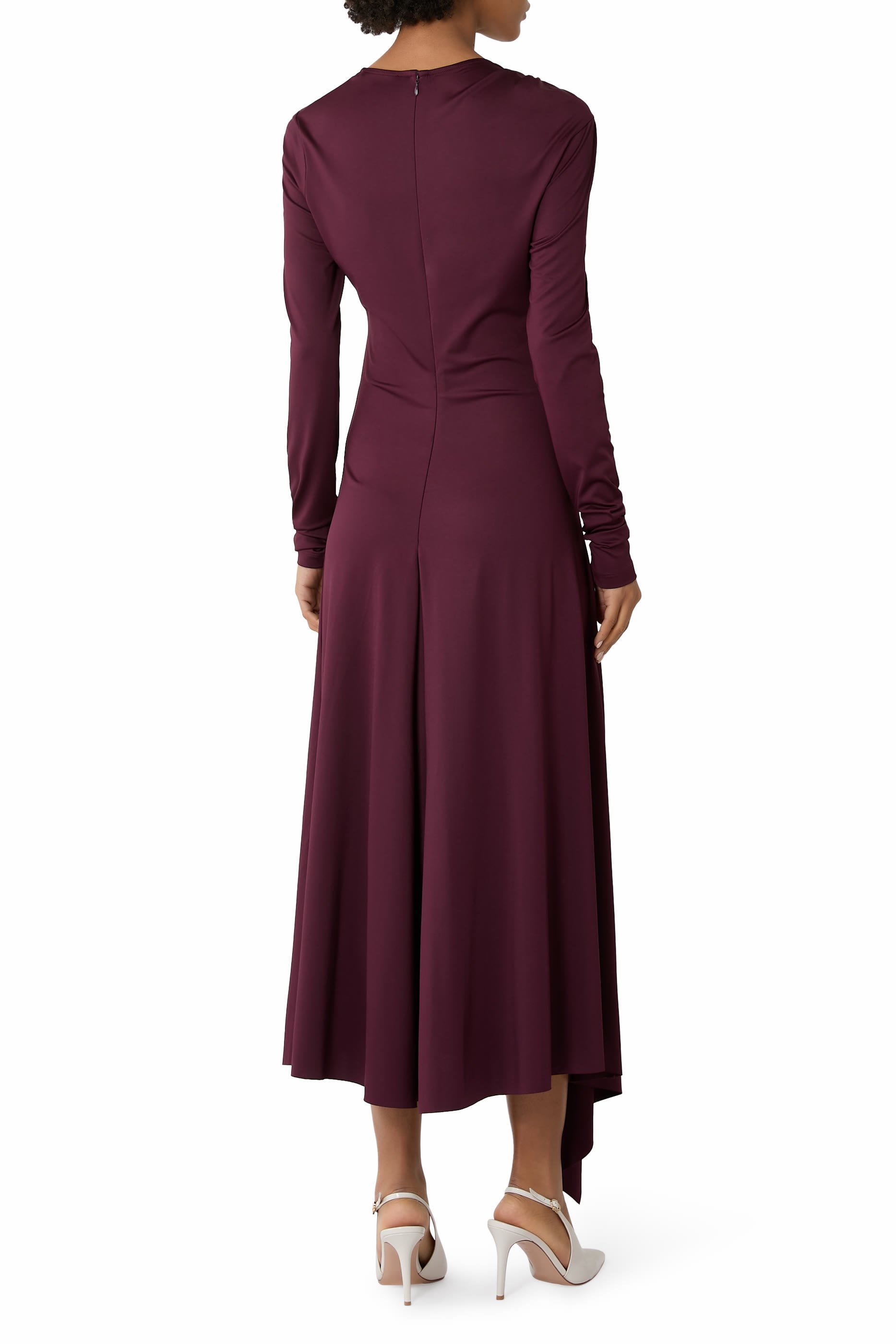 Twist Armhole Detail Midi Dress