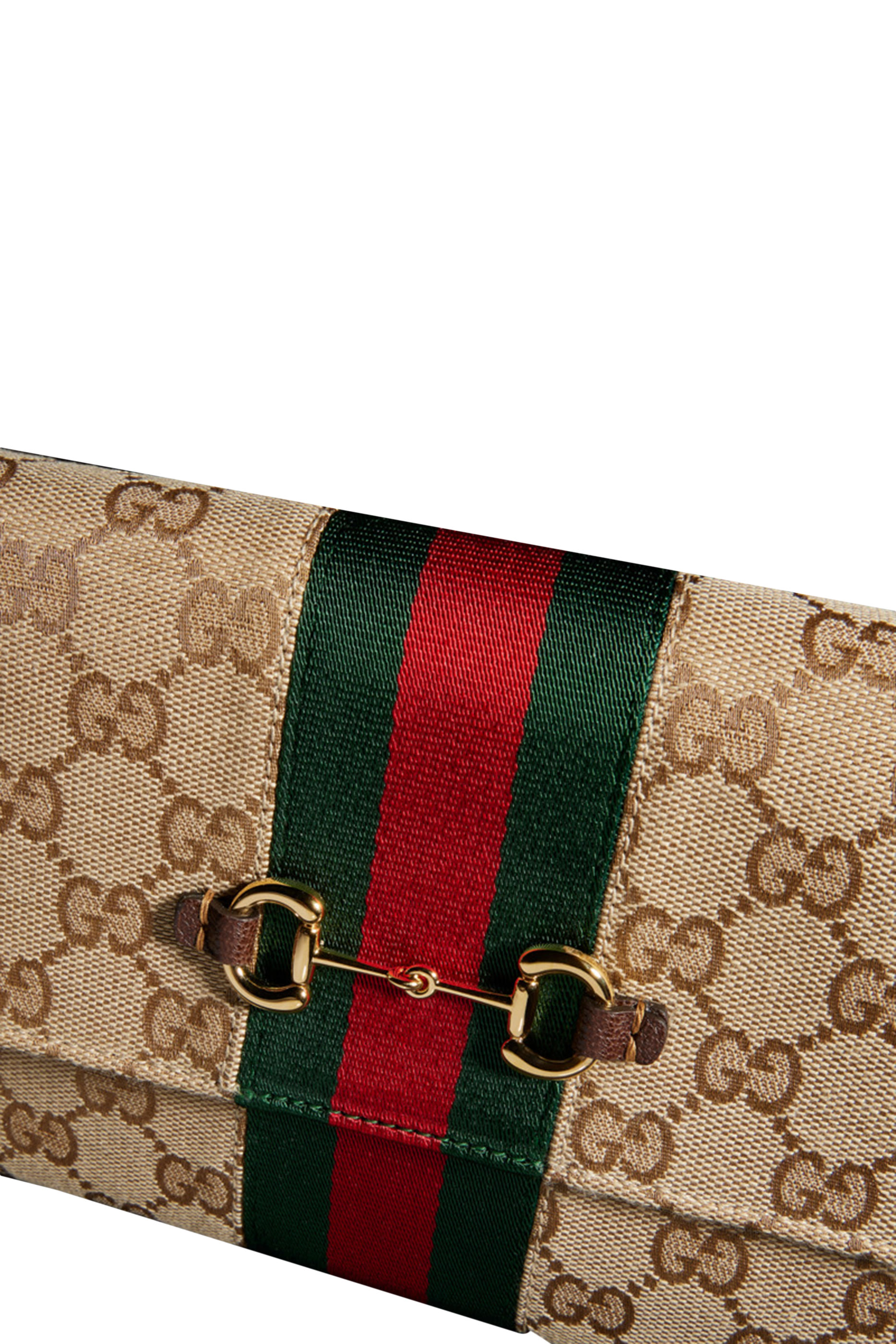  Horsebit Web Wallet with Strap