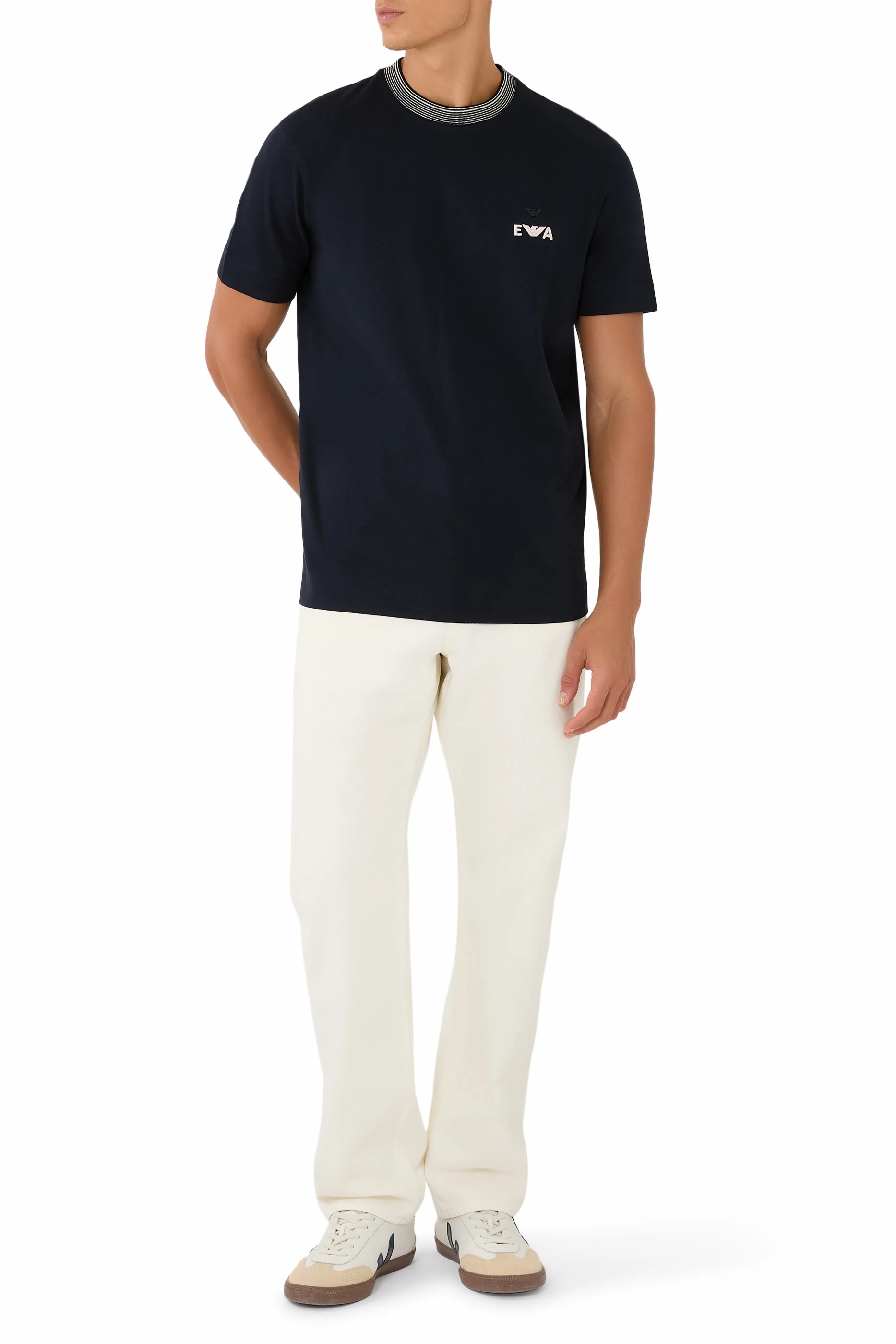 EA Logo Embroidered T-Shirt