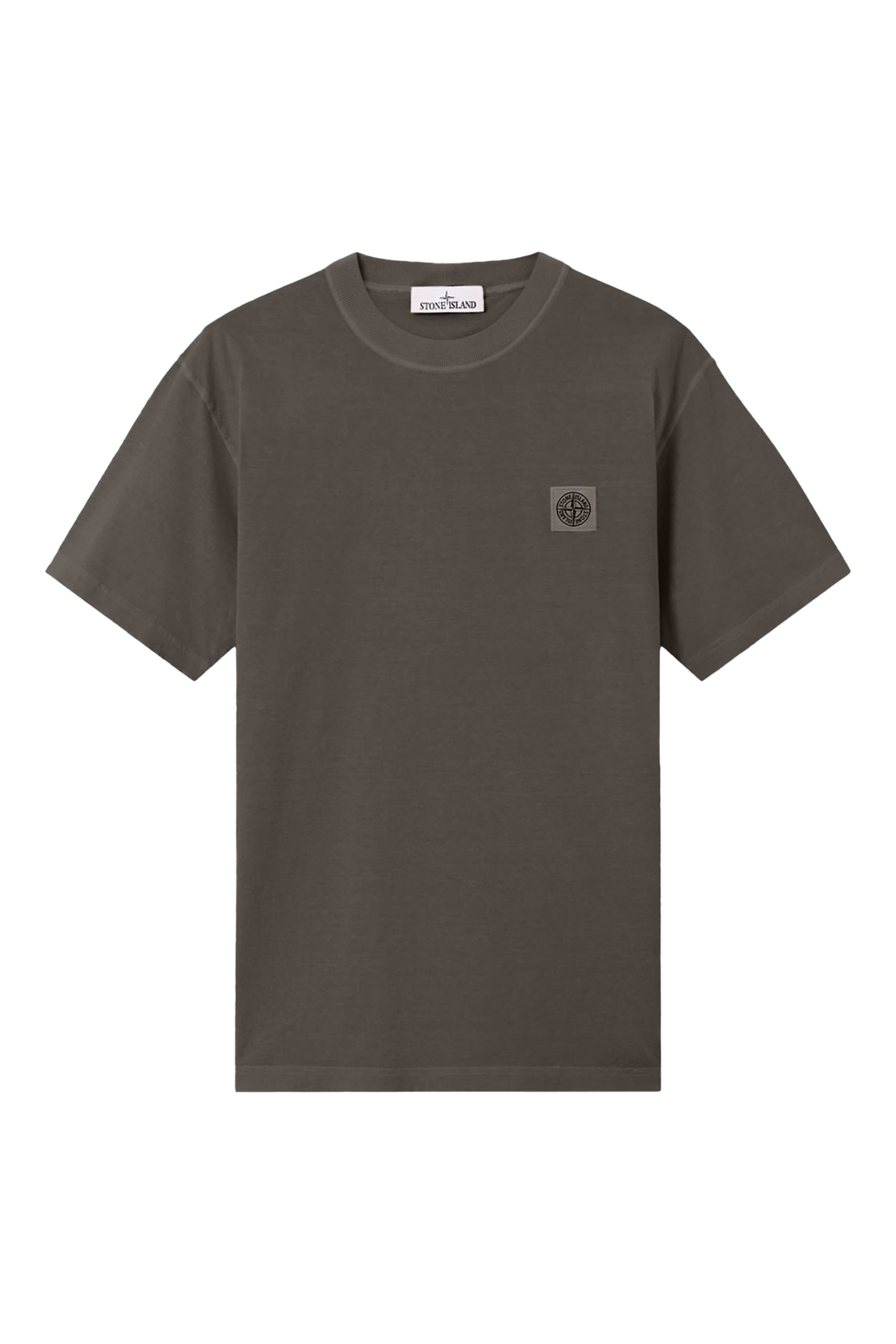 Organic Cotton Jersey &lsquo;Fissato&rsquo; Effect T-Shirt 