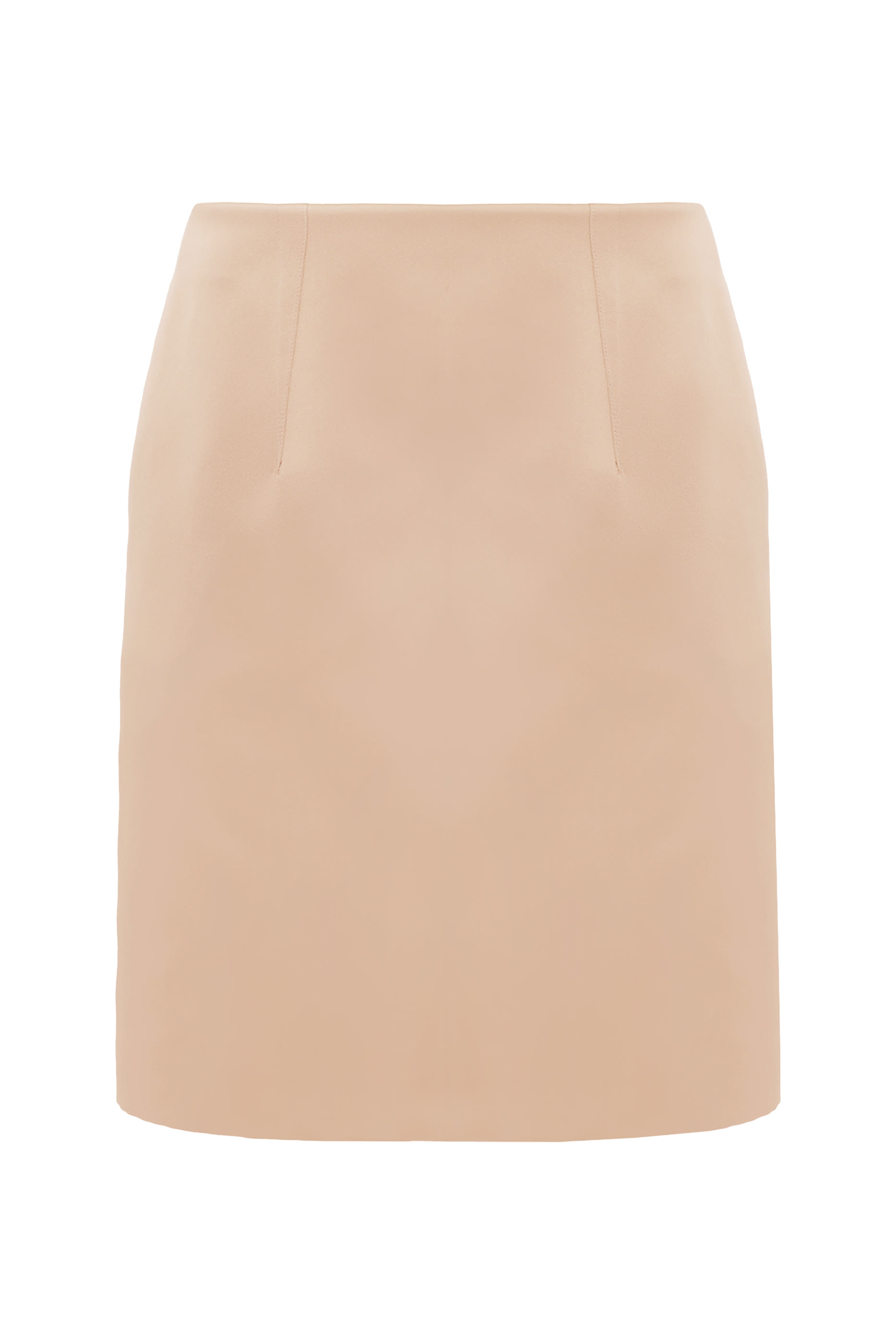 Vertical Seams Short Pencil Skirt