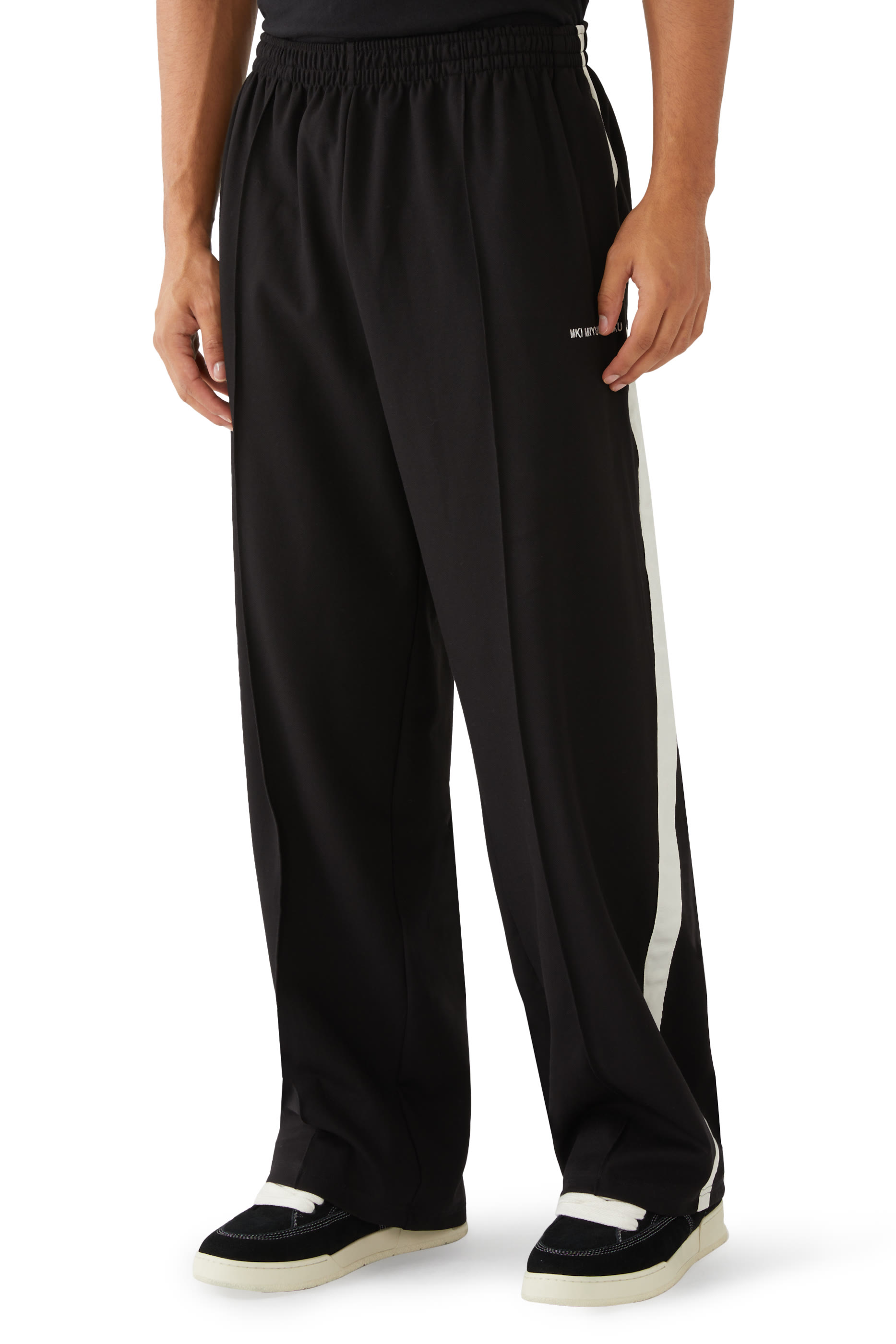 Wide Fit Poly Track Pants