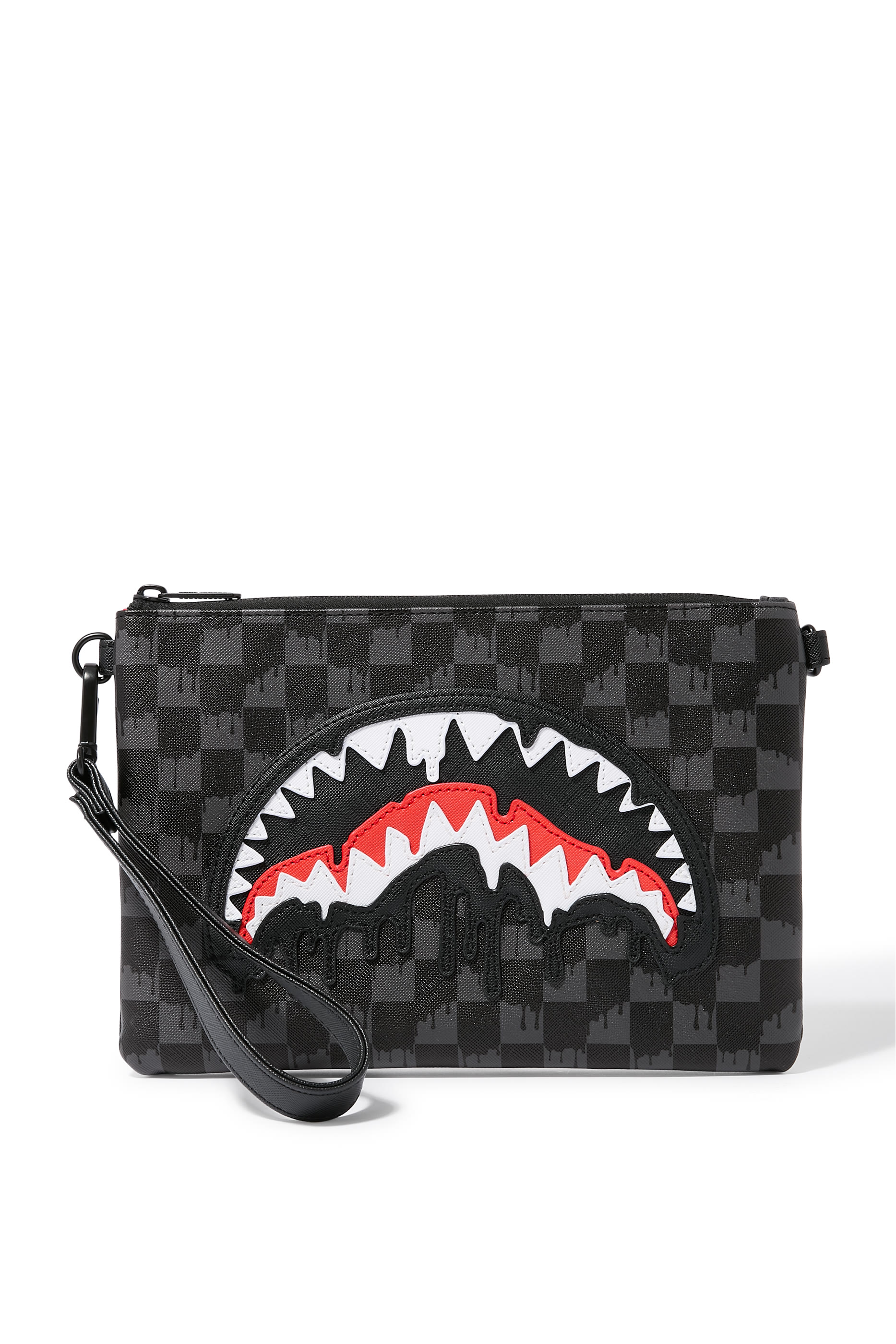 Kids Dripping Sharks in Paris Crossover Clutch