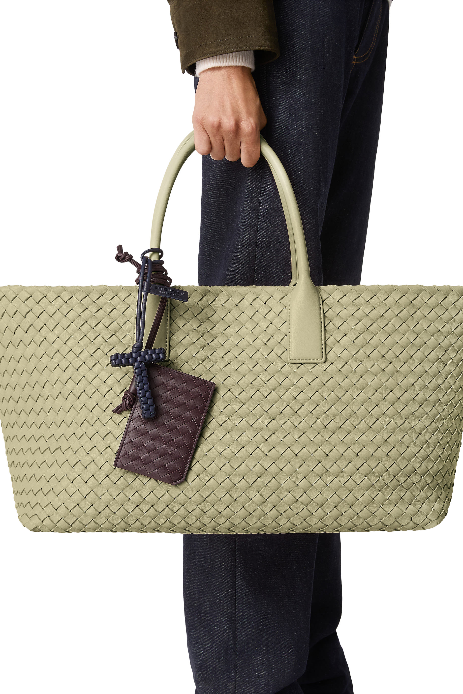  Intrecciato Piccolo Badge Holder 