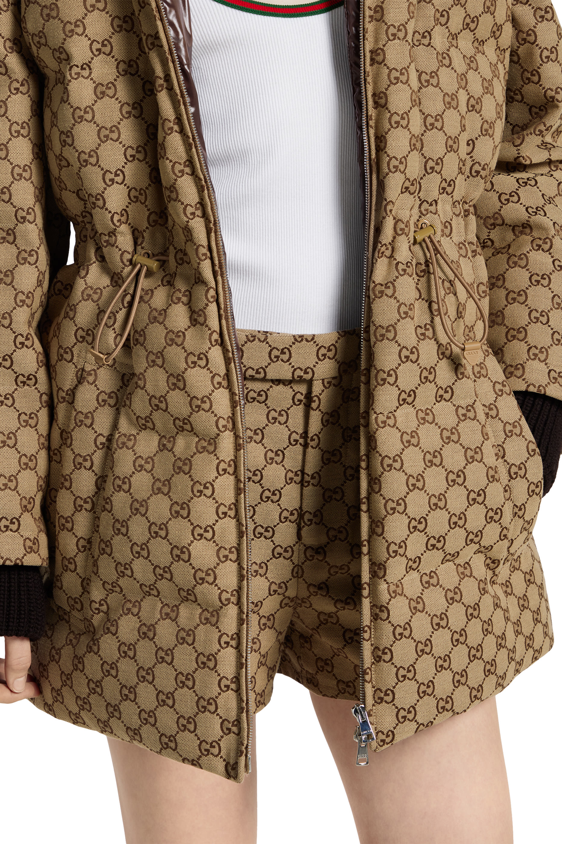 GG Canvas Puffer Jacket