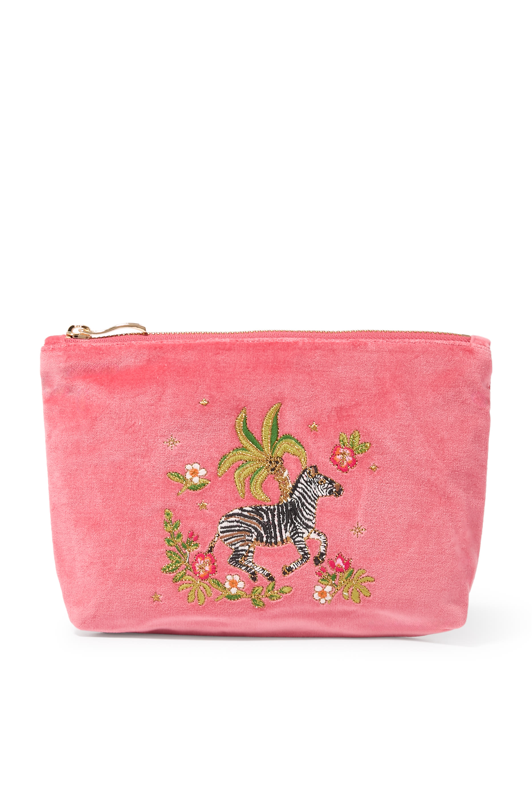 Wild Zebra Palm Mini Pouch
