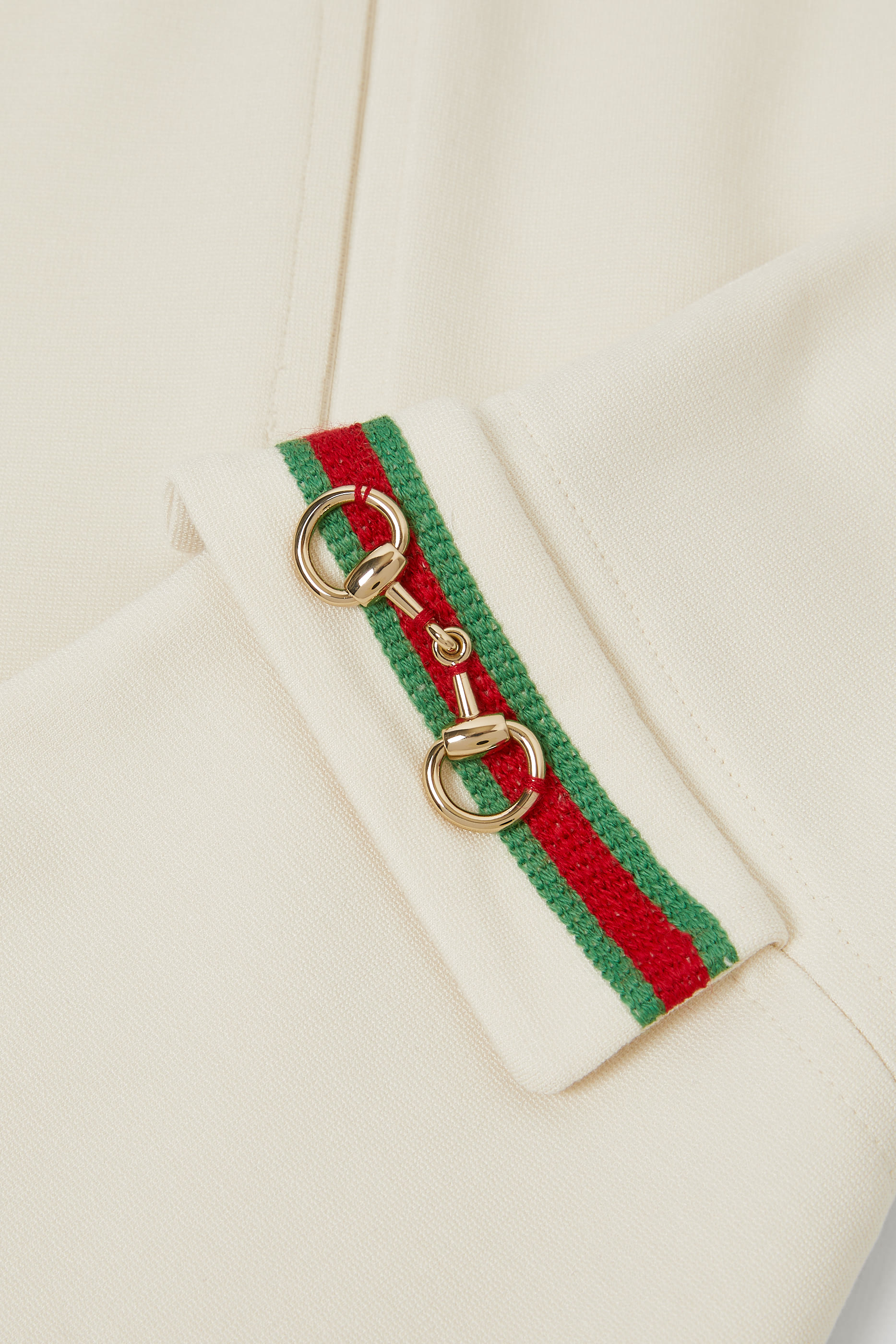 Kids Cotton Jersey Dress with Horsebit & Web