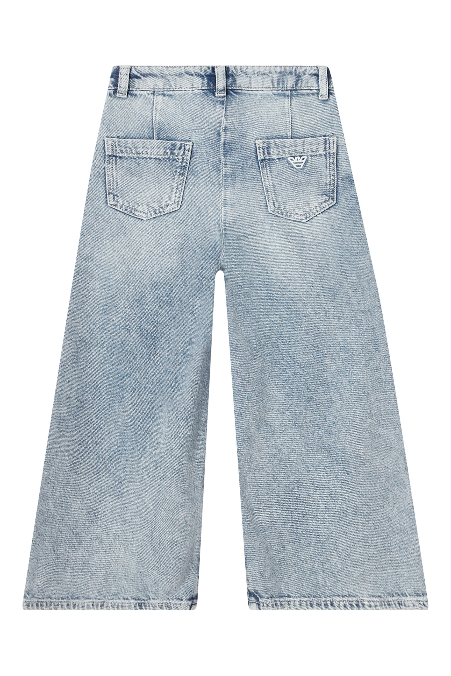 Kids Wide-Leg Denim Jeans