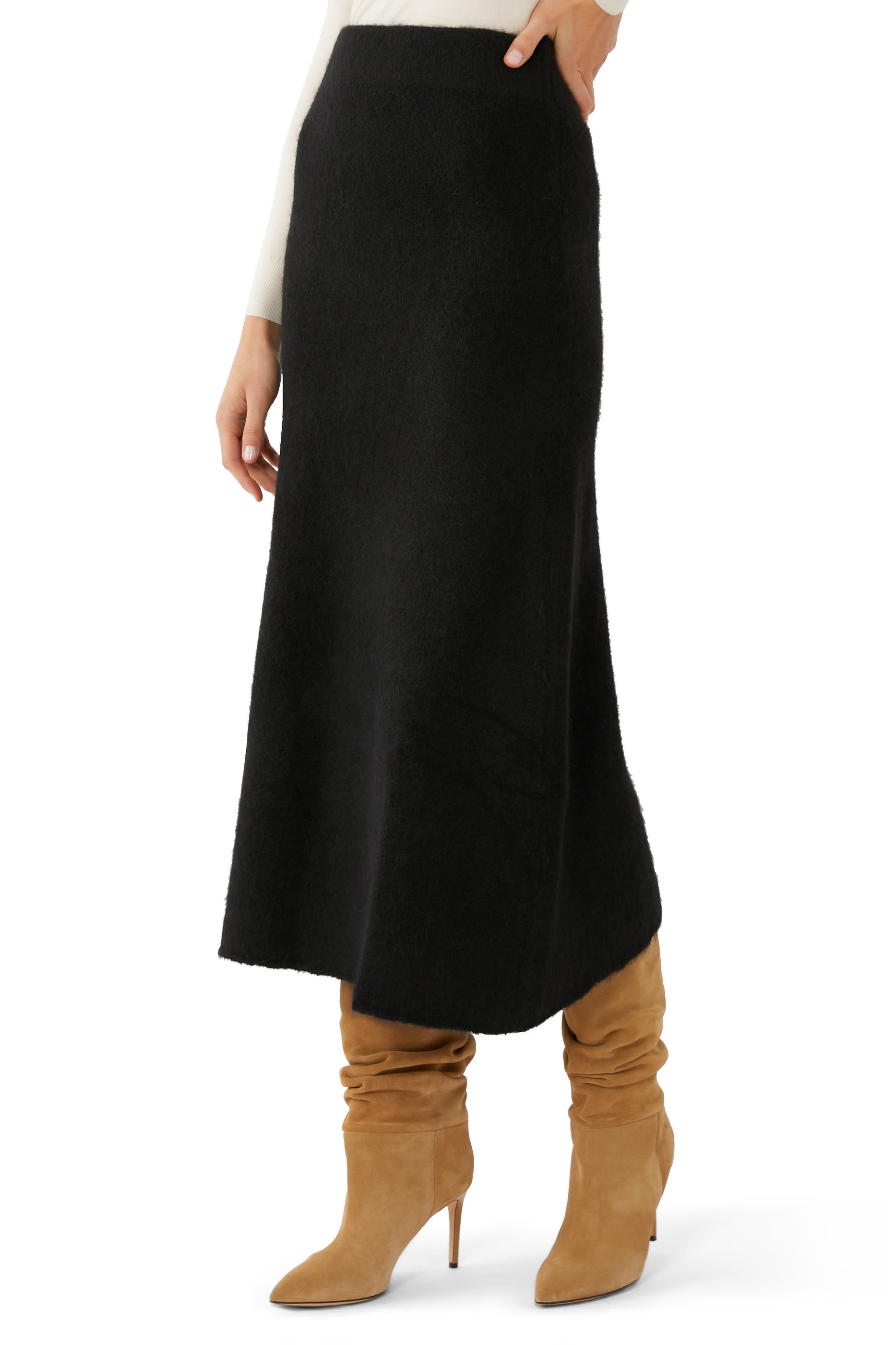 Fure Fluffy Knit Skirt
