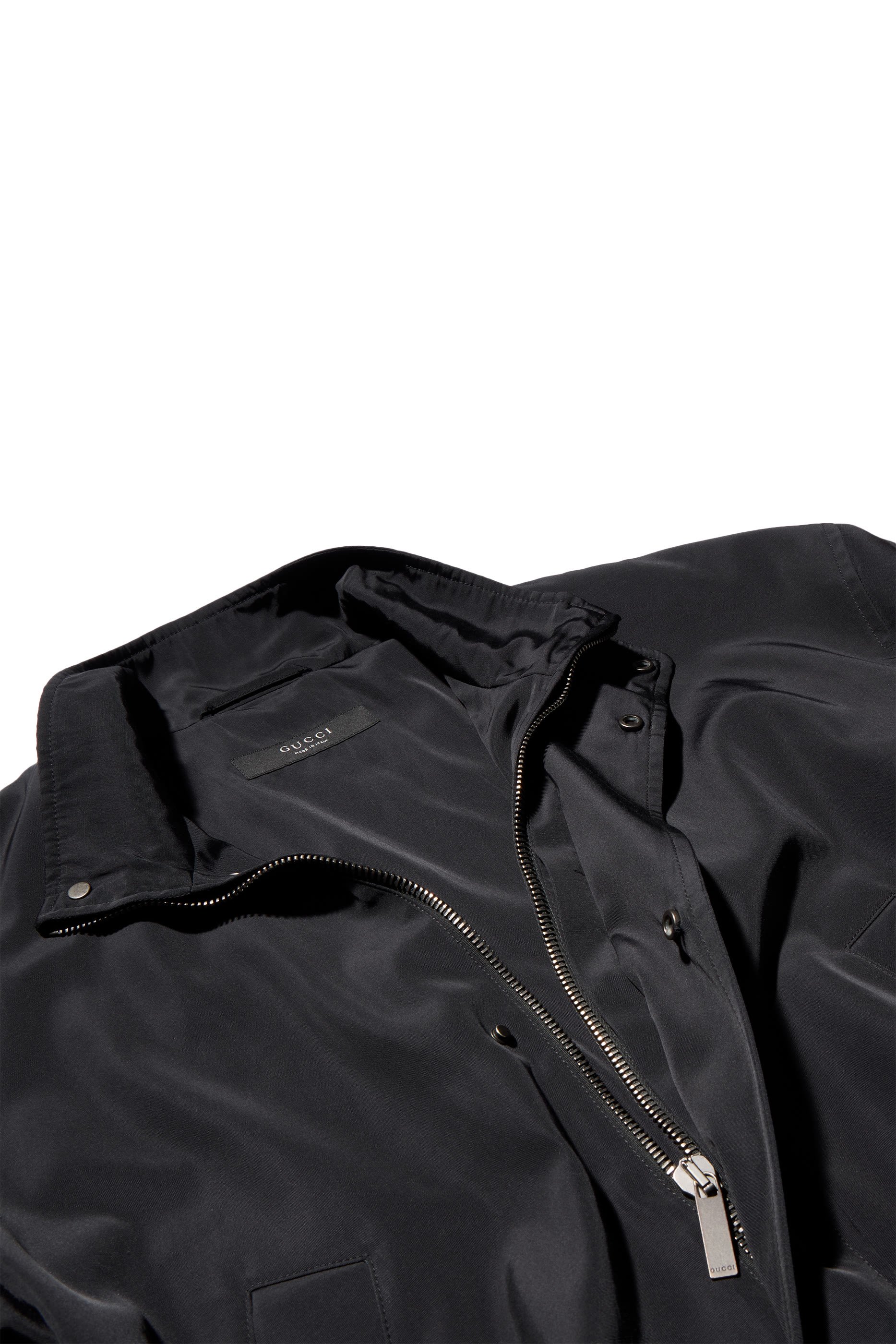  Light Cotton Acetate Faille Zip Jacket 