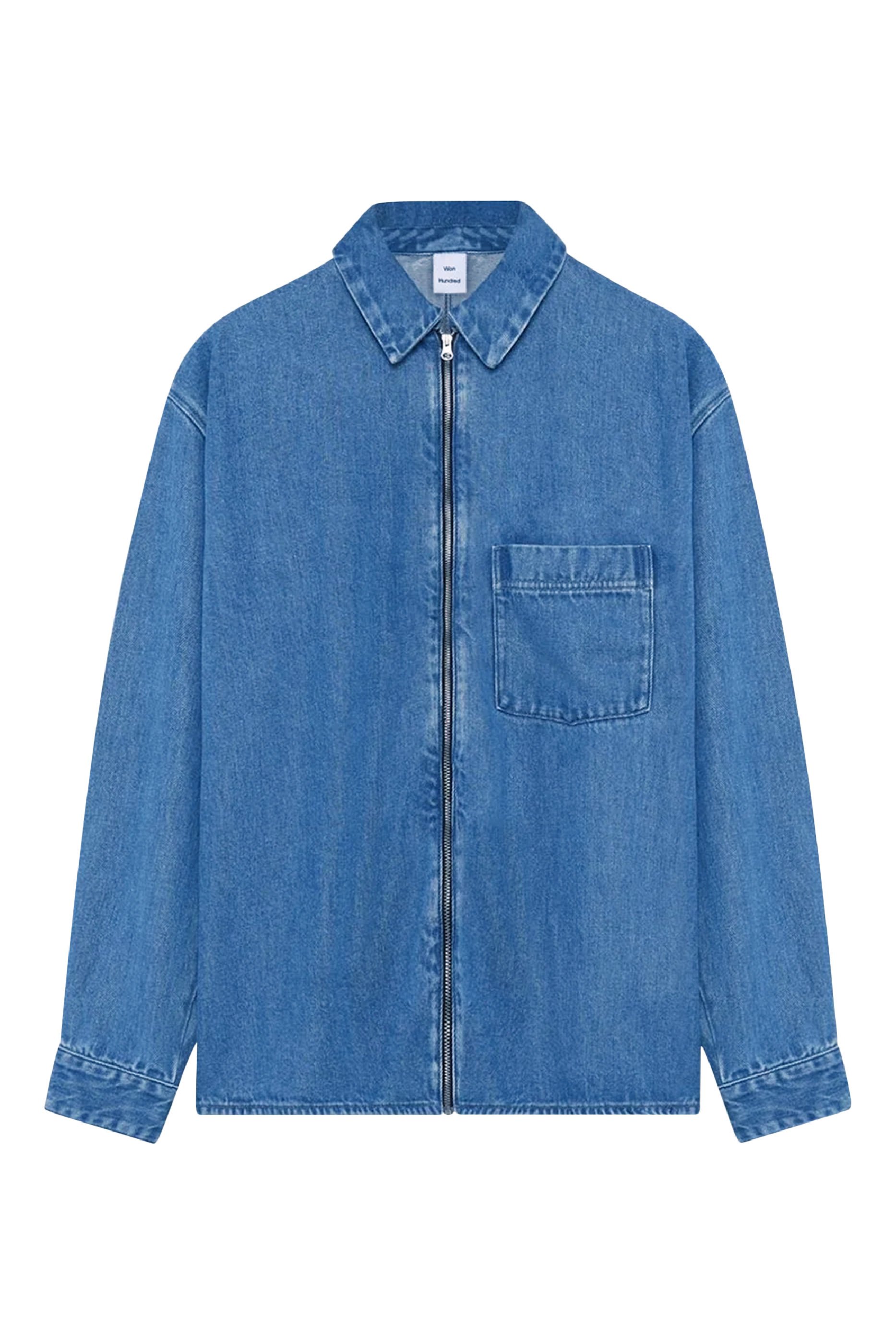 Zayne Denim Zip Shirt