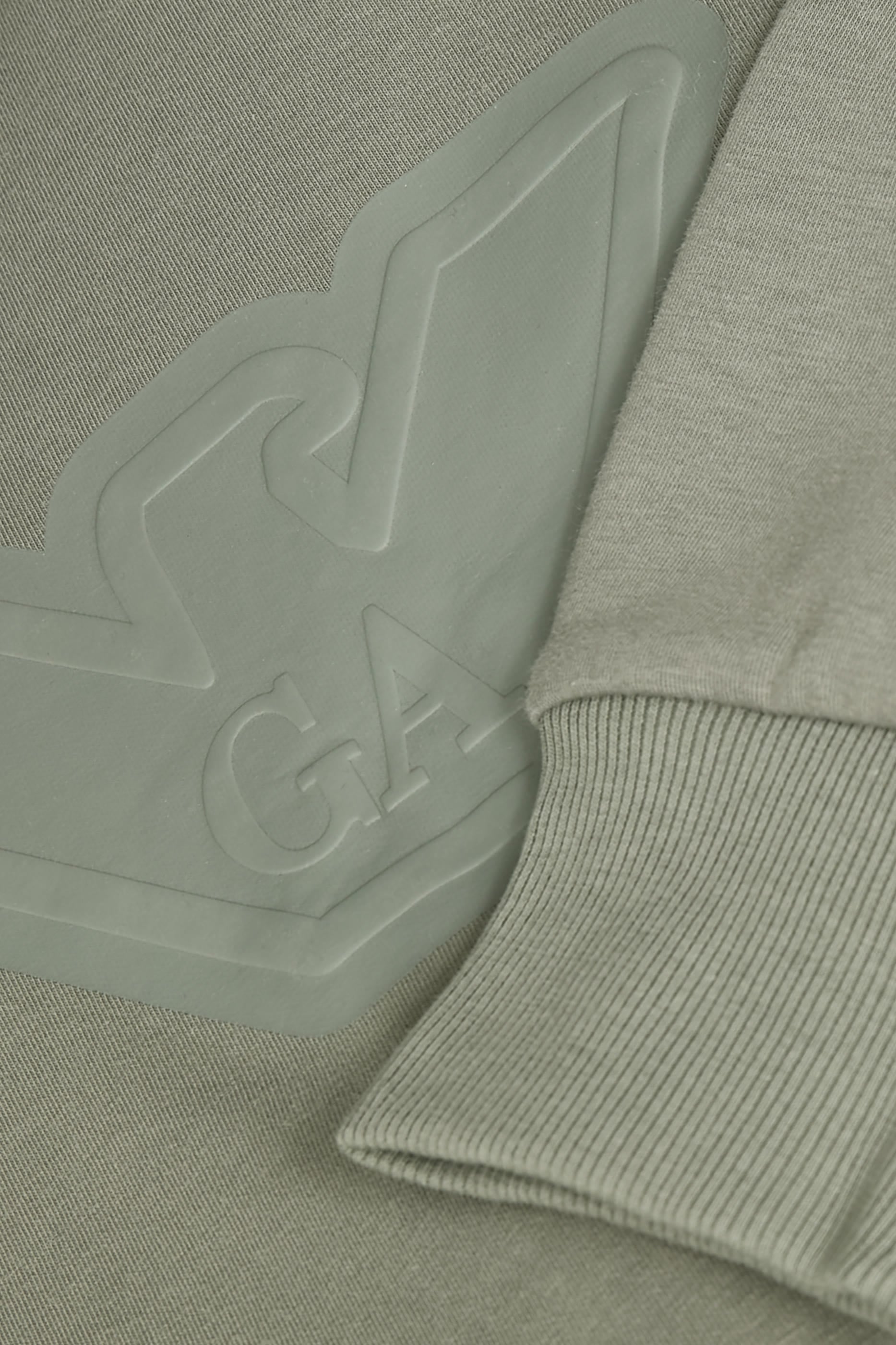 Kids Macro Eagle Logo Patch Hoodie