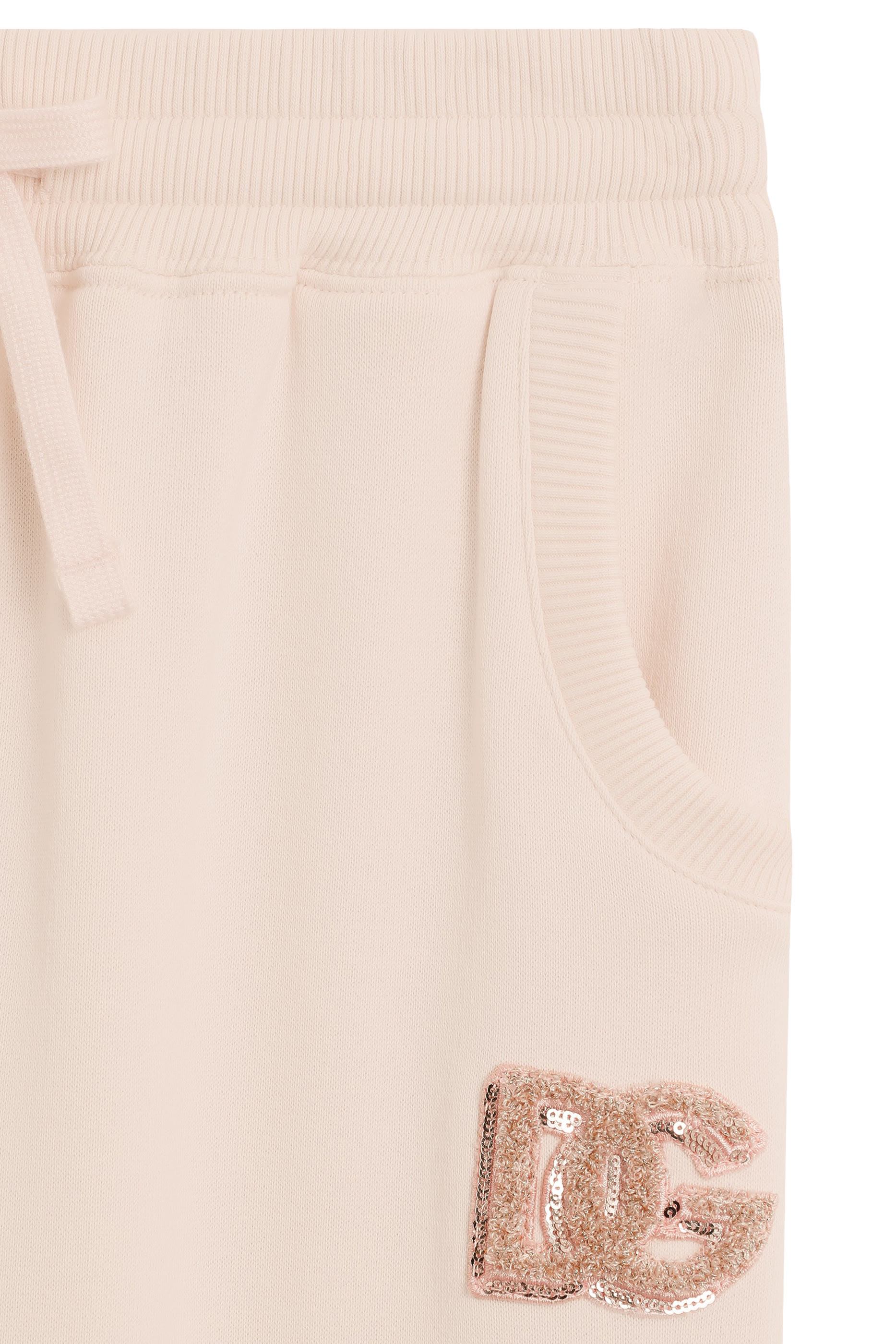 Kids DG Sequin Patch Oversized Fleece Trousers