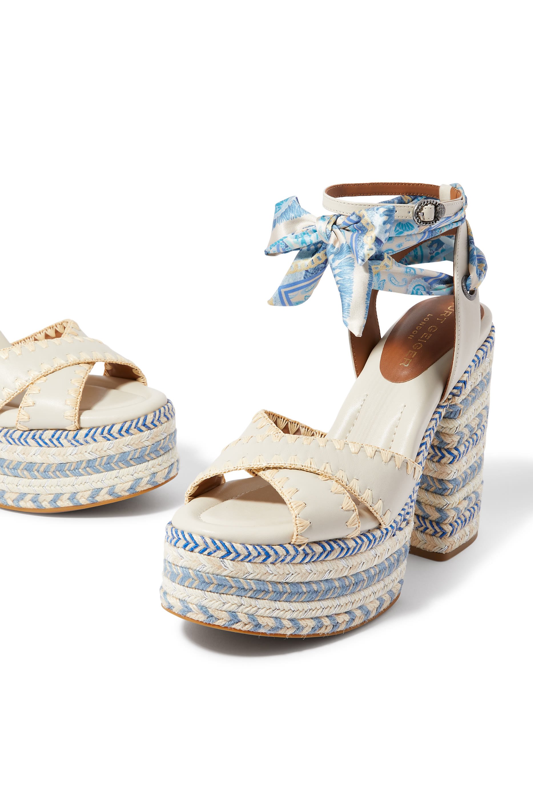 Chelsea 127 Scarf Platform Heels