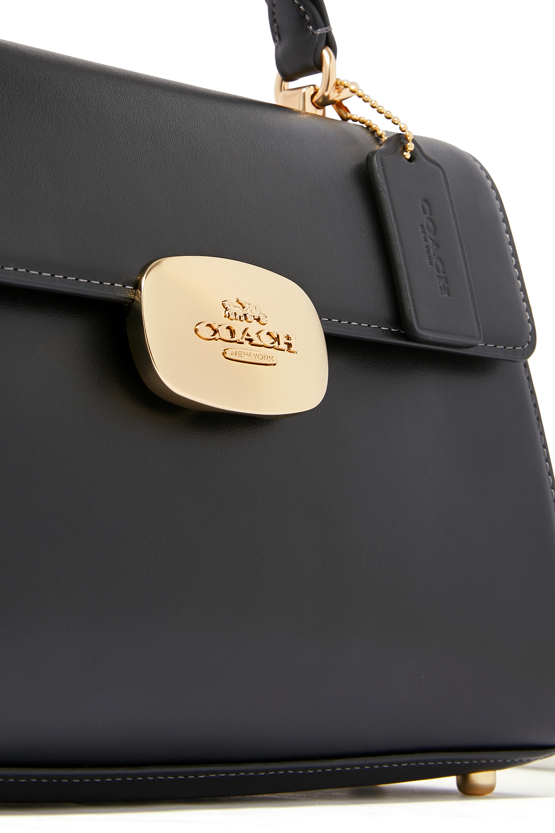 Eliza Top-Handle Leather Satchel Bag