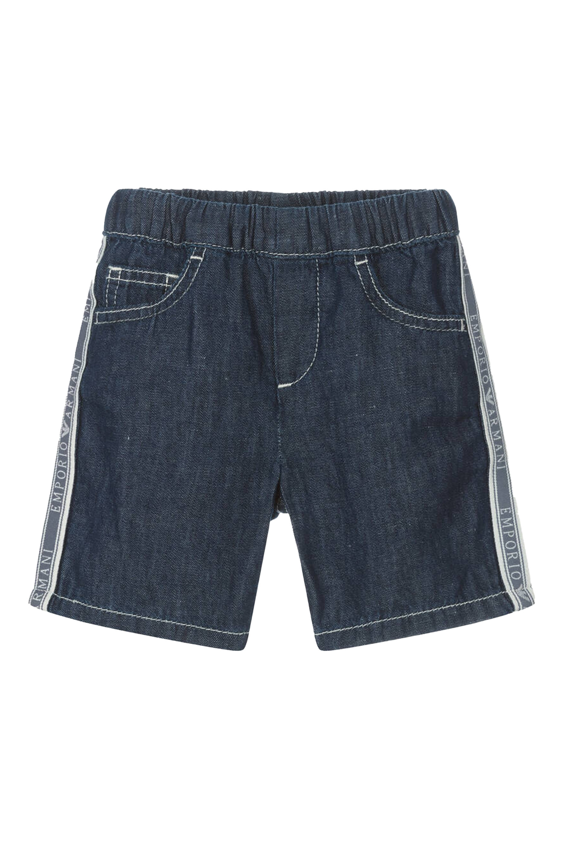 Kids Chambray Logo Shorts