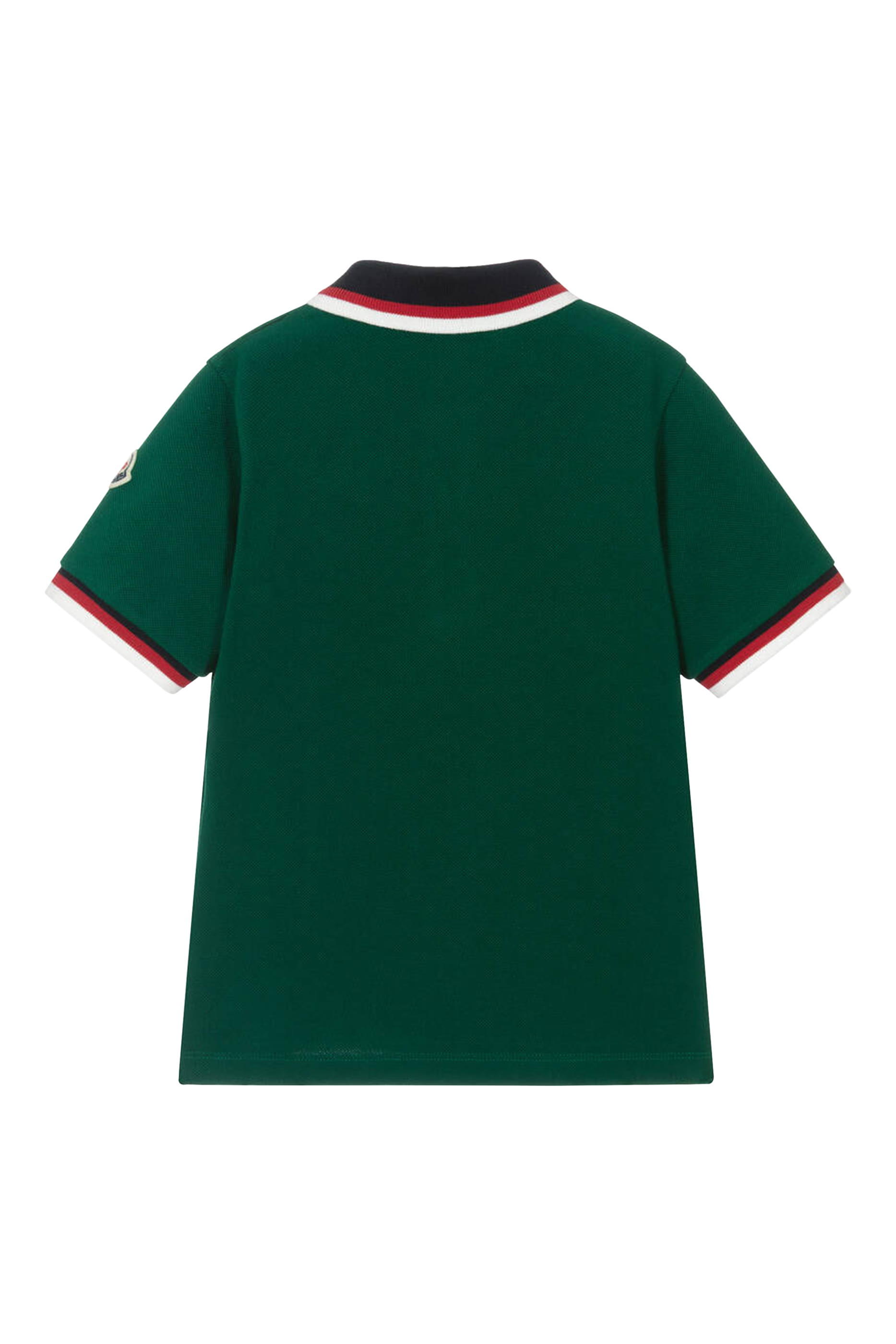 Kids Tricolor-Trimmed Cotton Polo Shirt