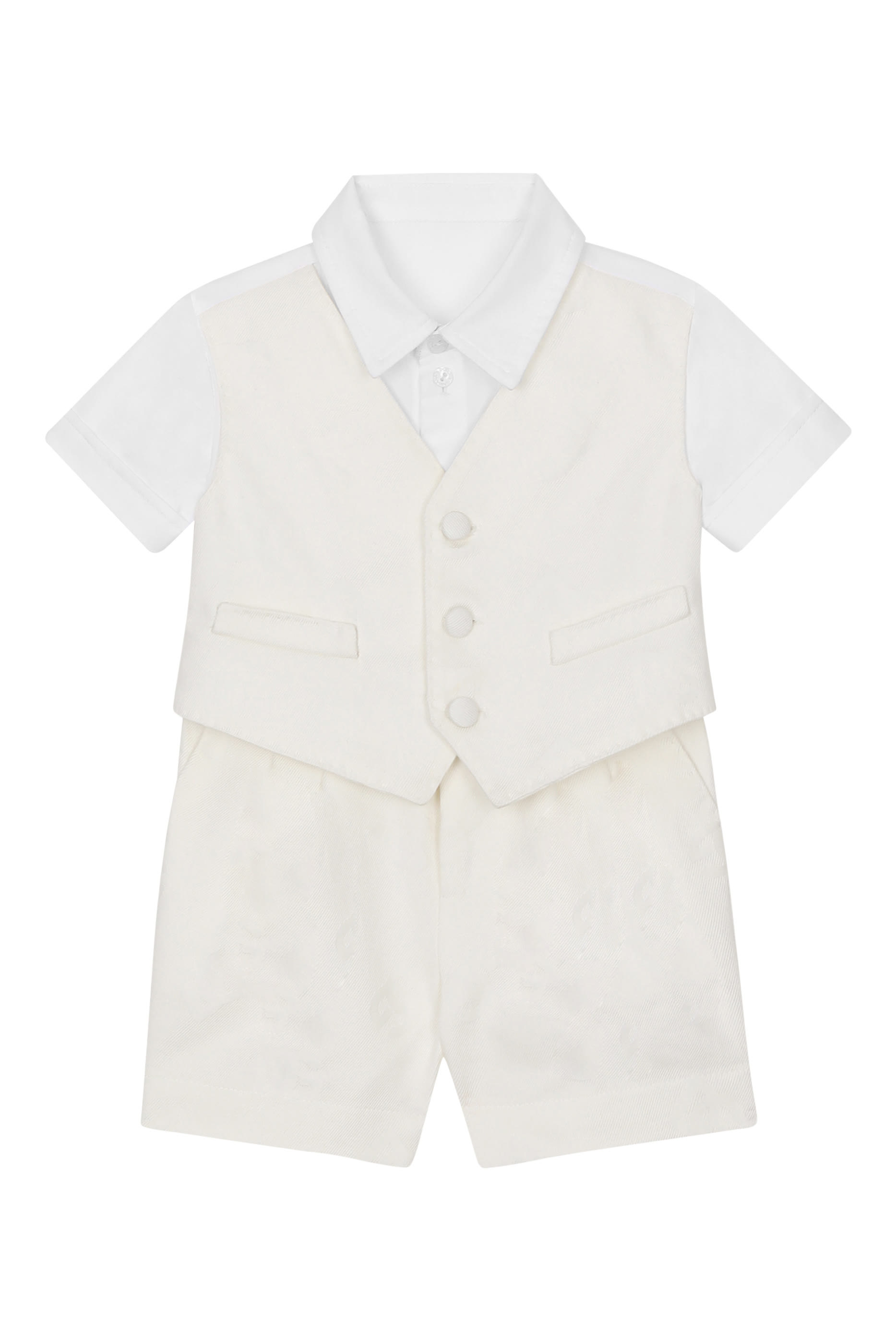 Kids Short Vest Detail Onesie