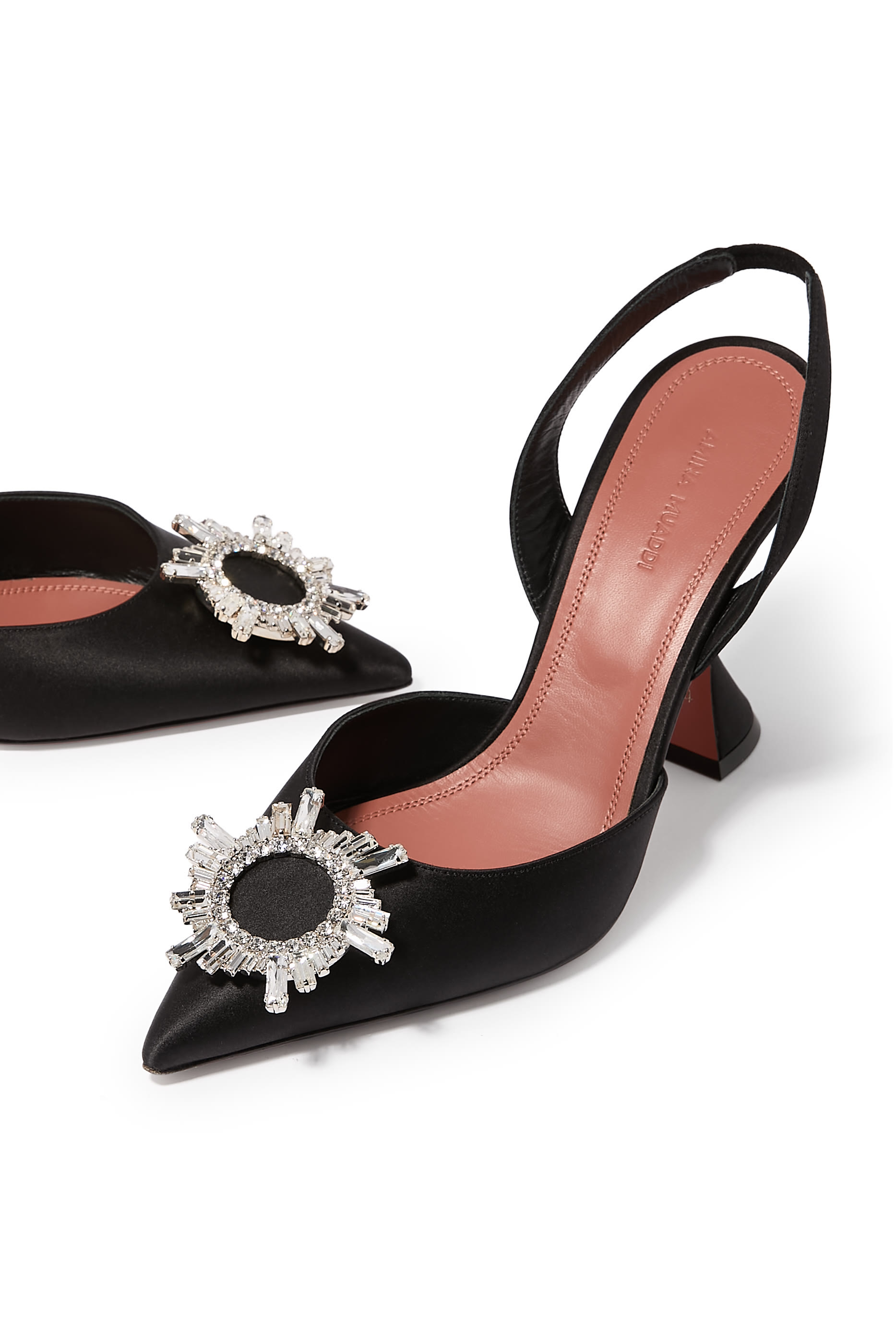  Begum Nappa Leather 95 Slingback Pumps