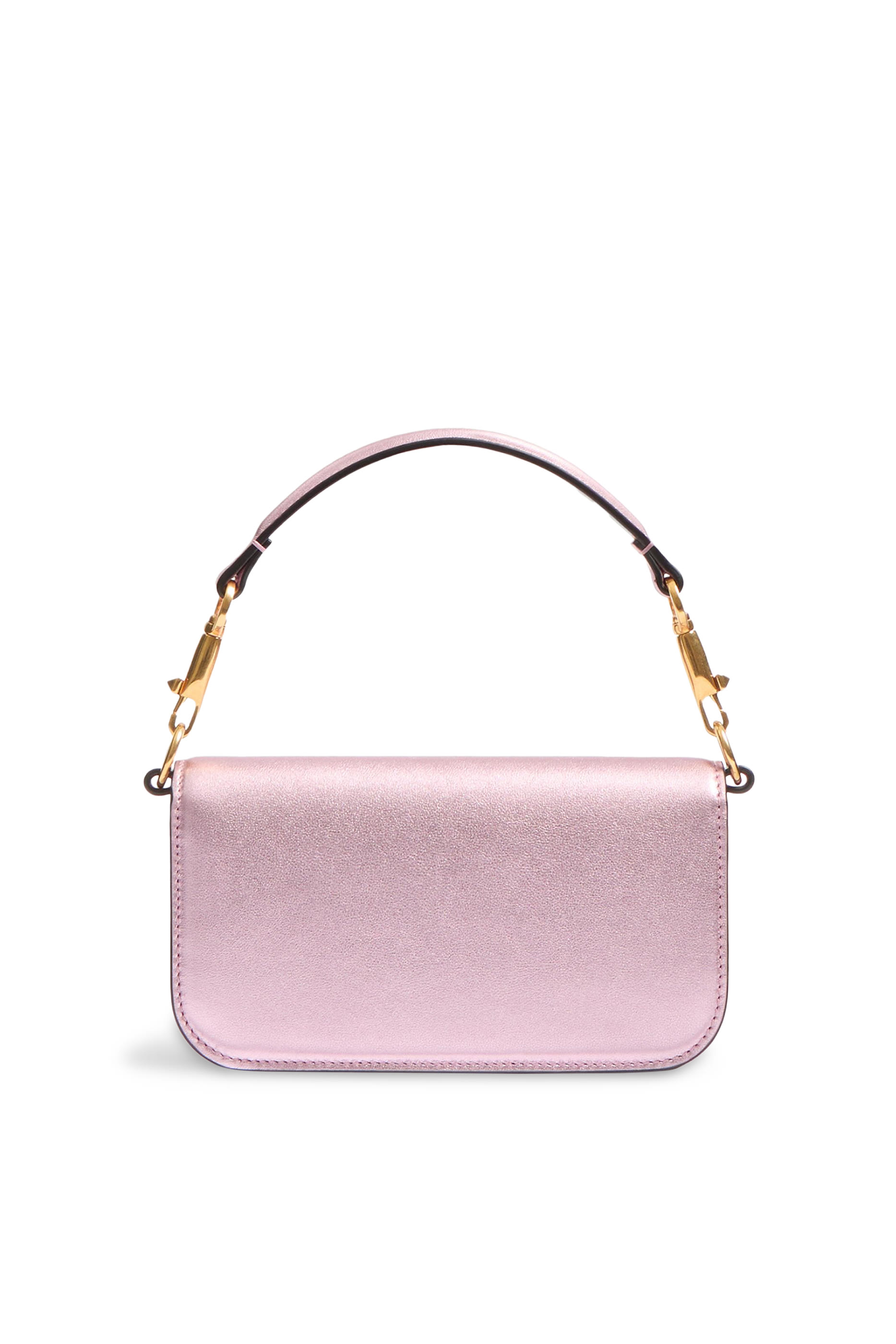 Locò Laminated Calfskin Small Shoulder Bag with Jewel Logo