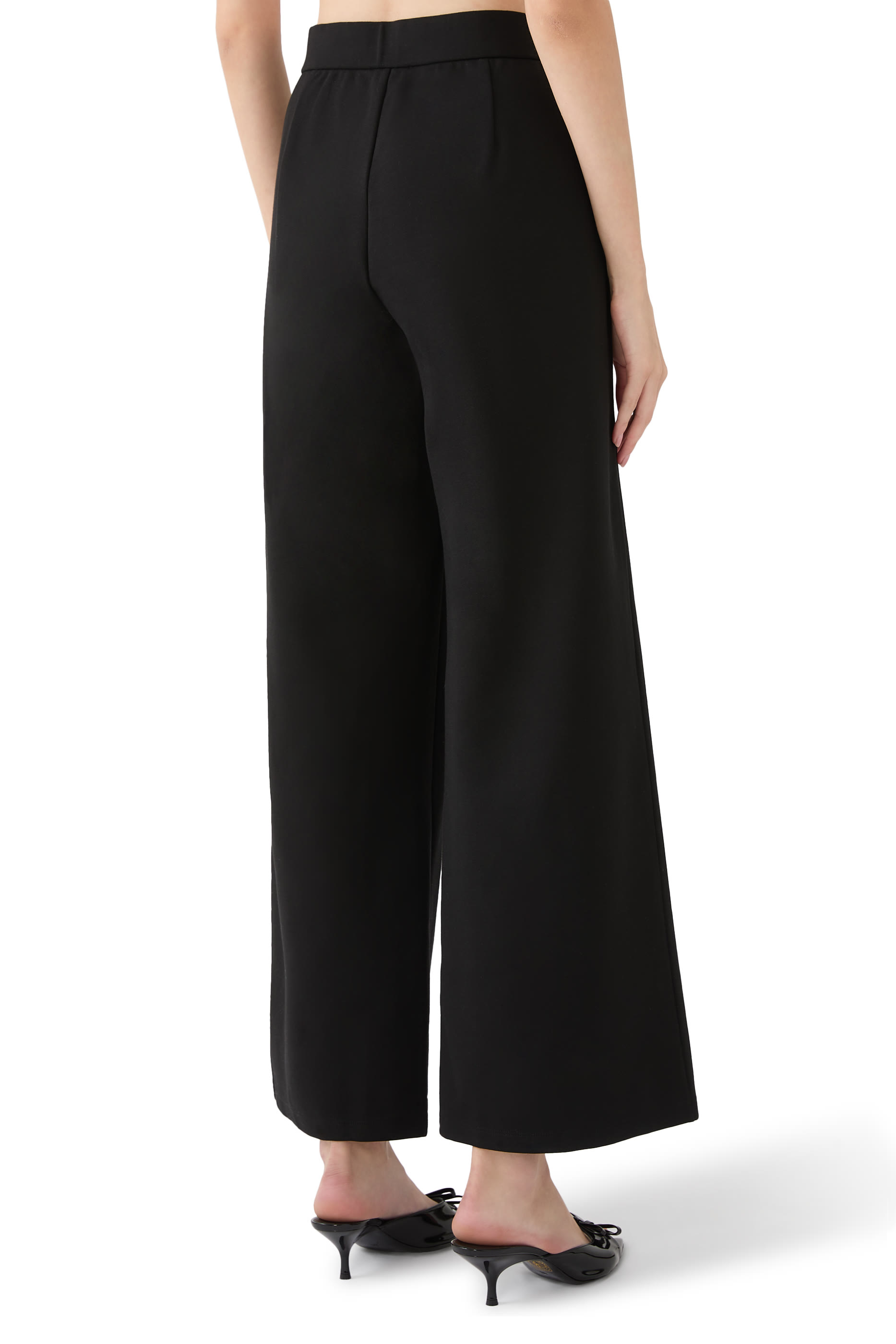 Washable Flex Ponte Pintuck Wide Pants