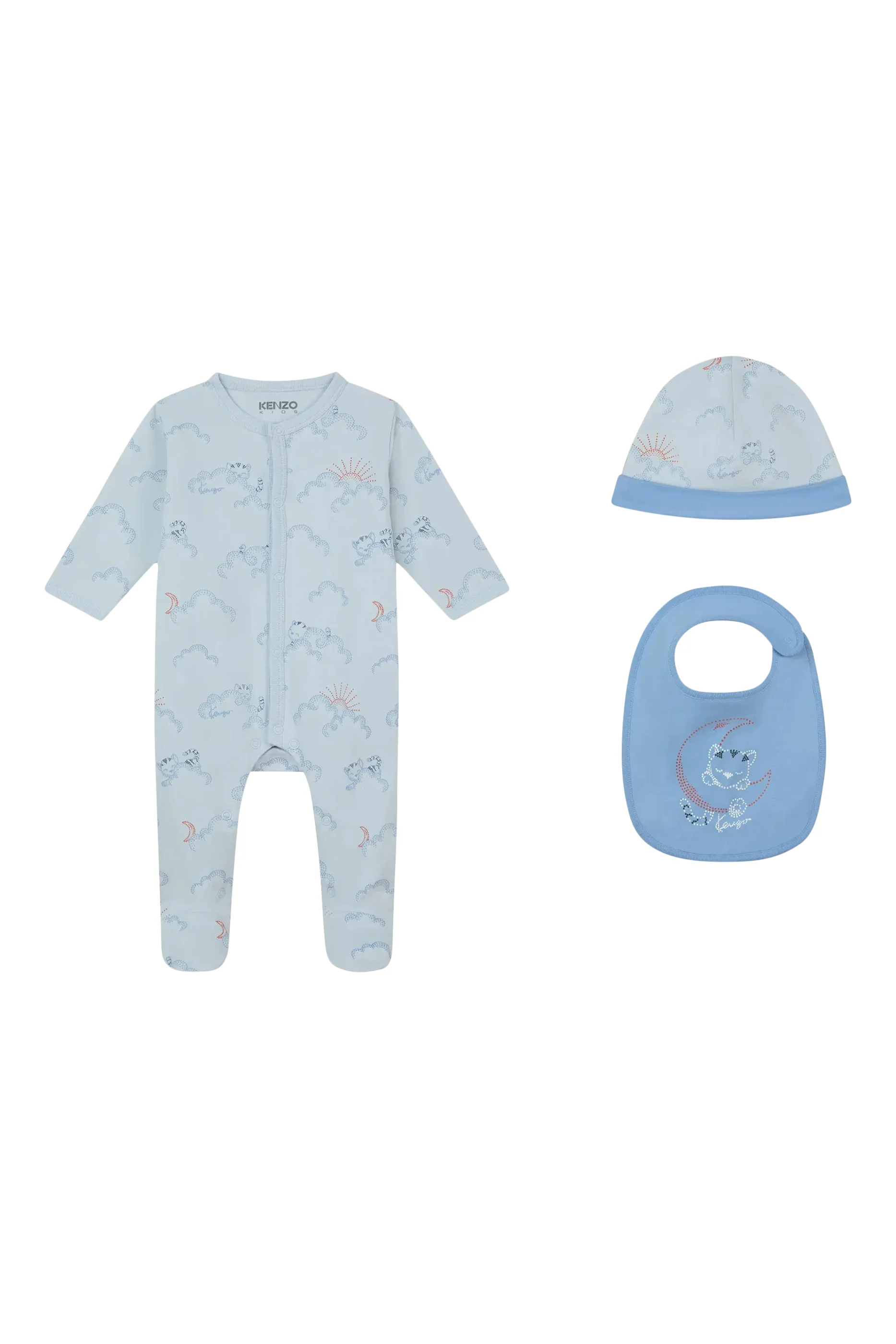 Kids Pajama Bib Hat Set