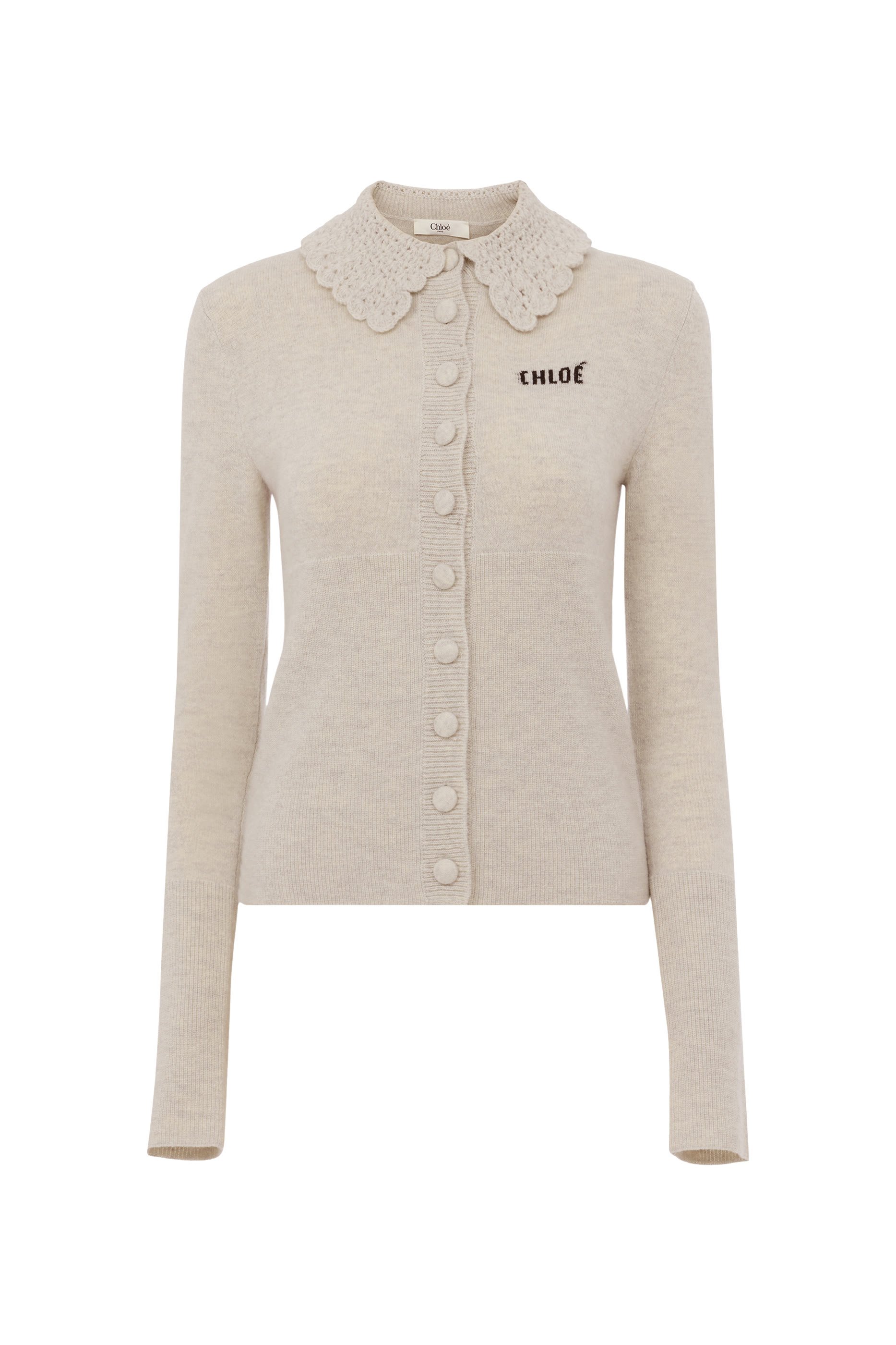  Fitted Logo Cardigan