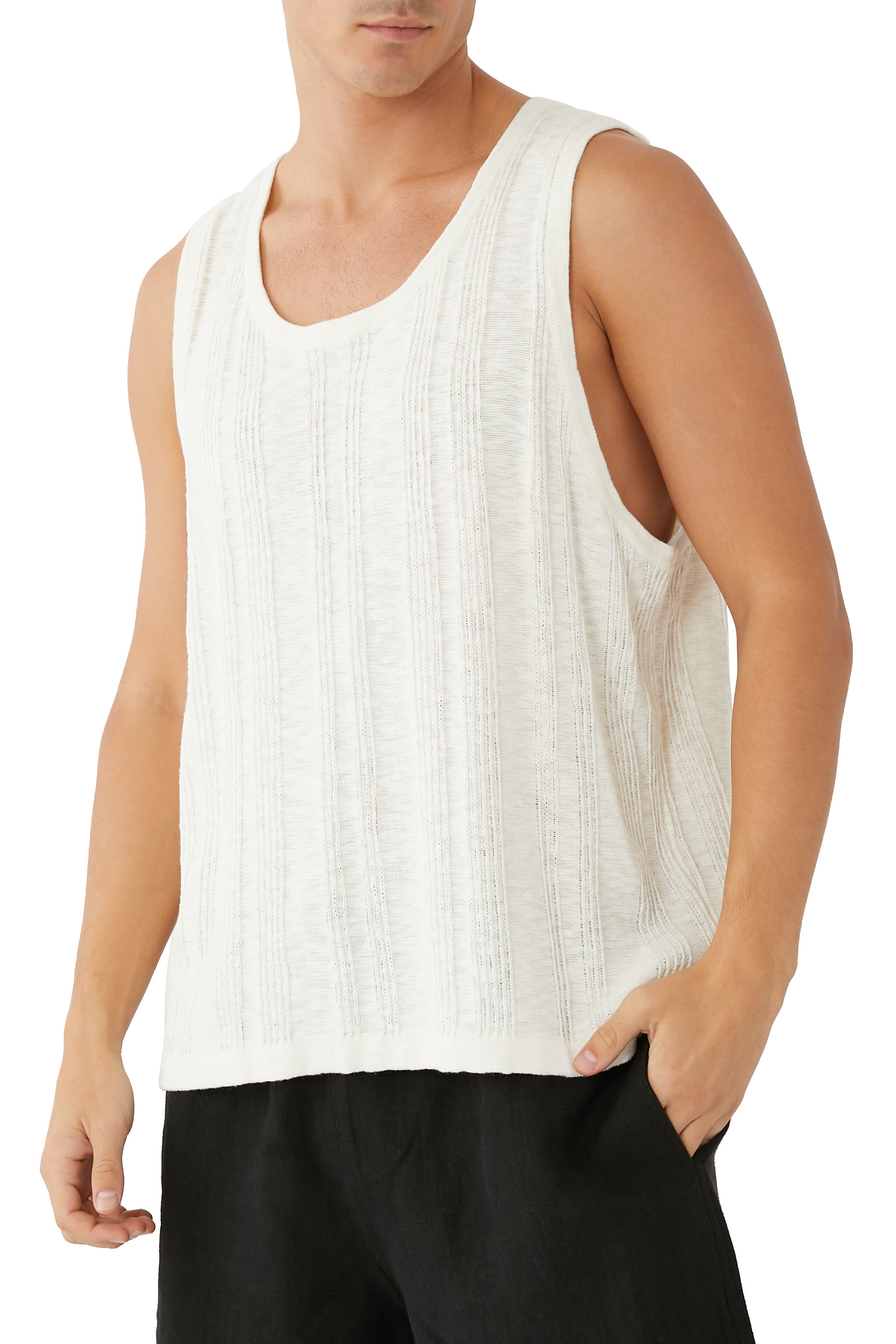 Textured Knit Tank Top