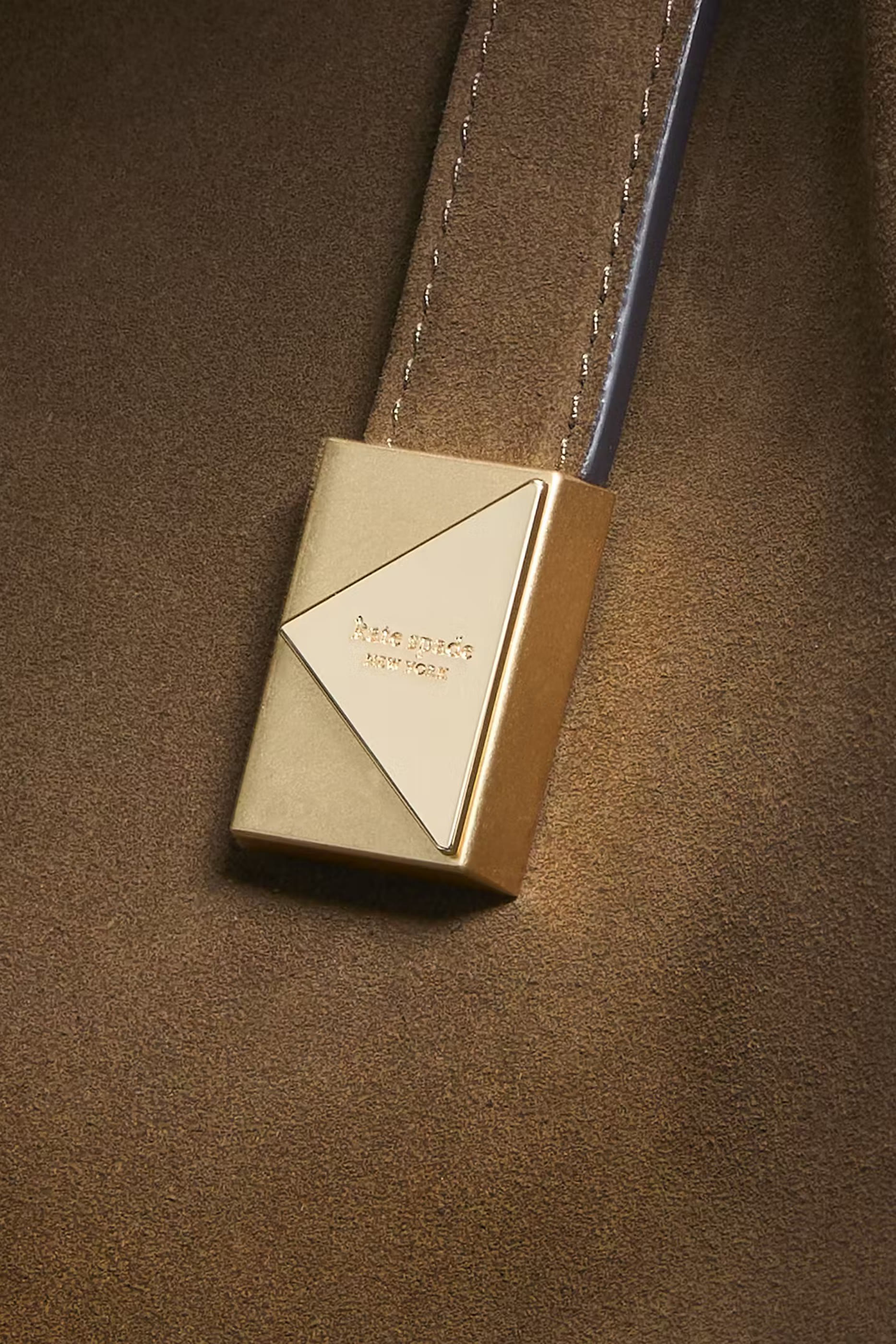 Deco Suede Crossbody Tote Bag