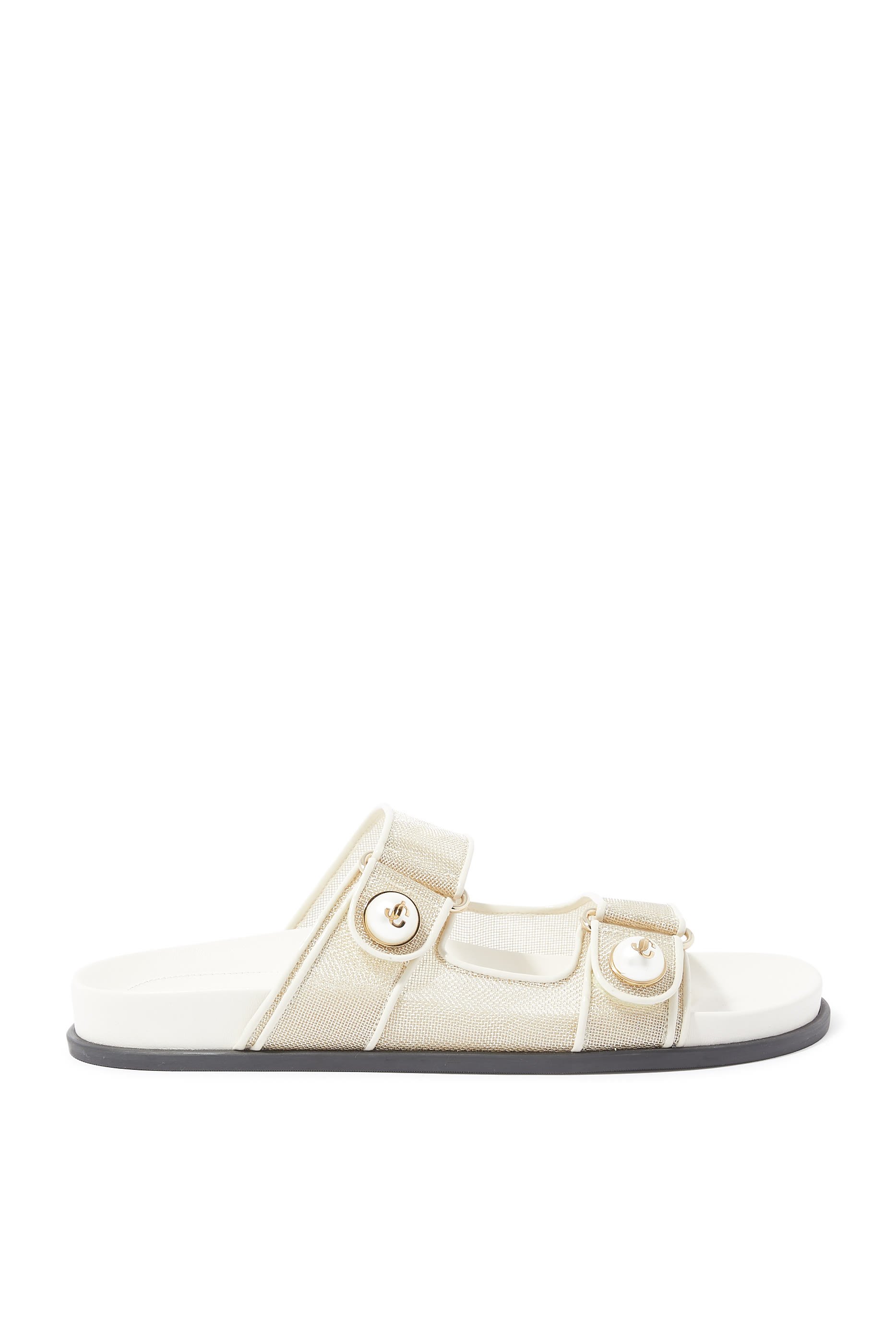 Fayence Mesh Buckle Sandals