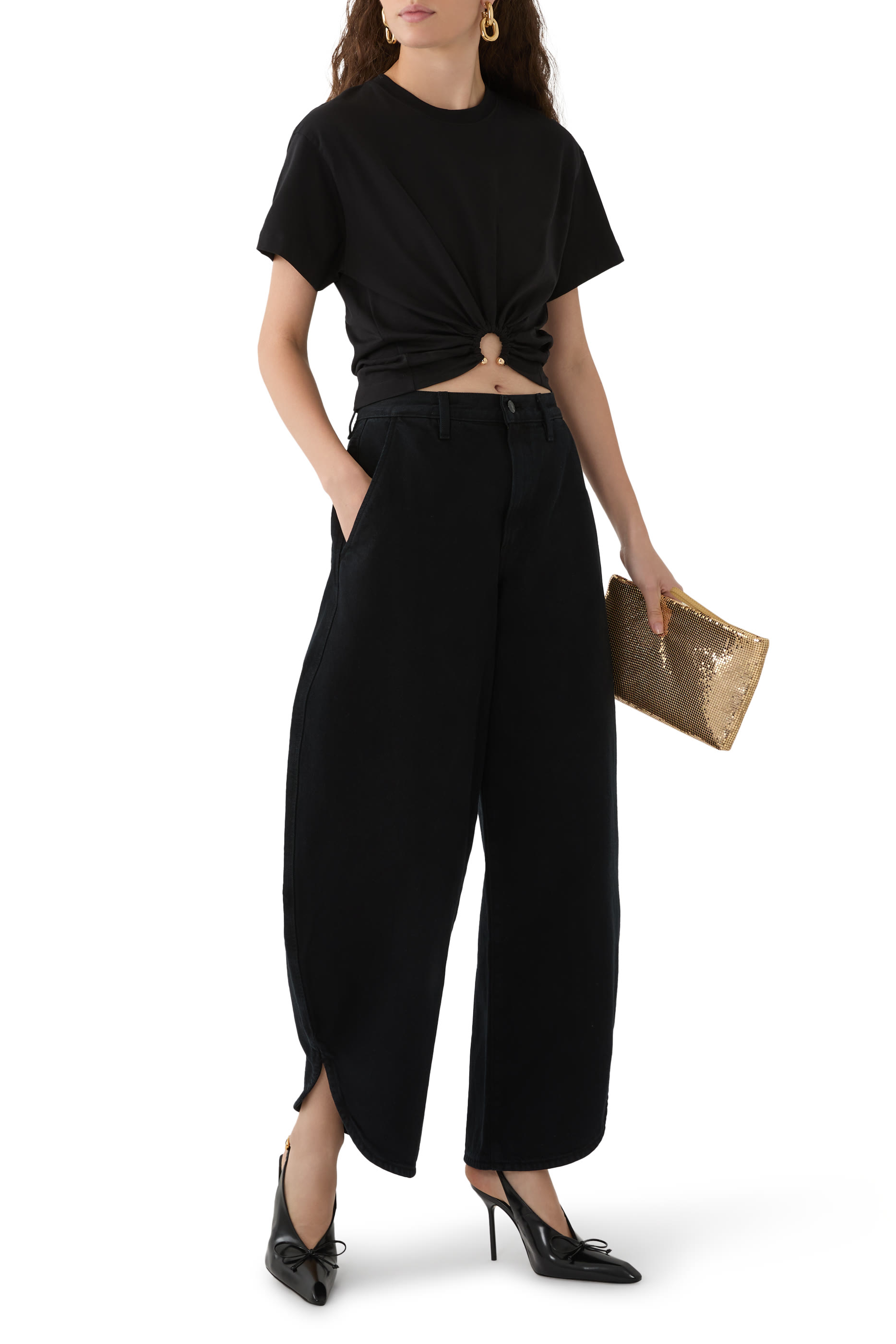 T-Shirt with Piercing