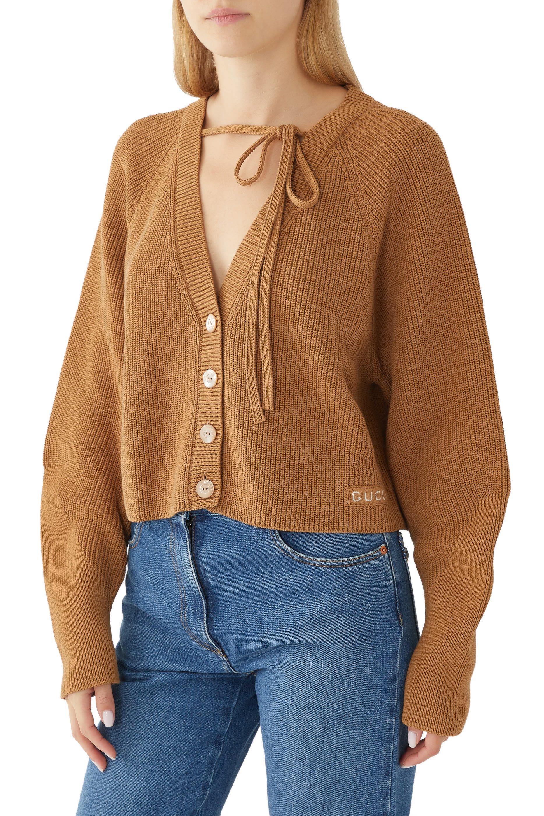 Chunky Rib-Knit Cotton Cardigan