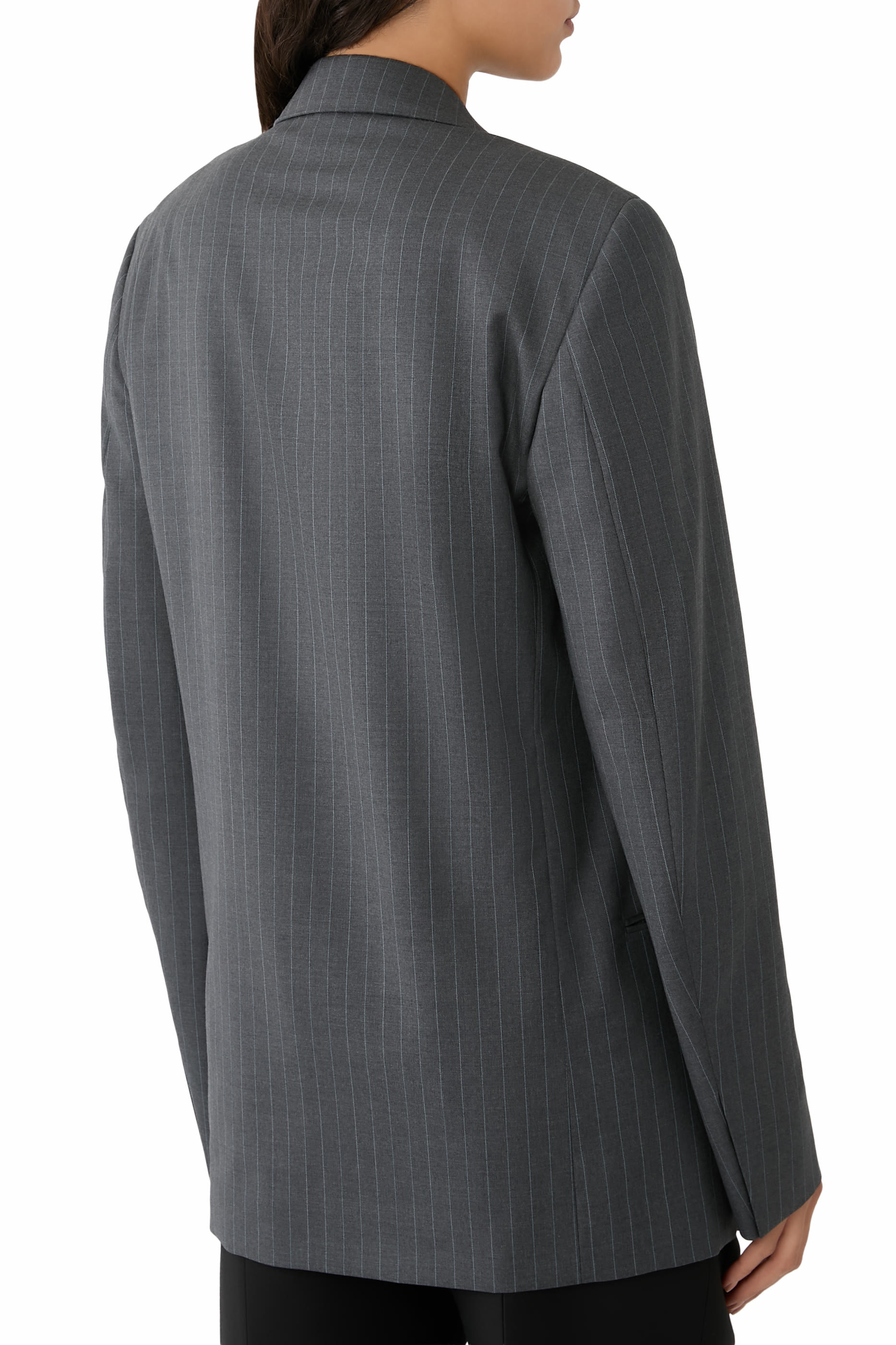 Pinstripe Wool Jacket