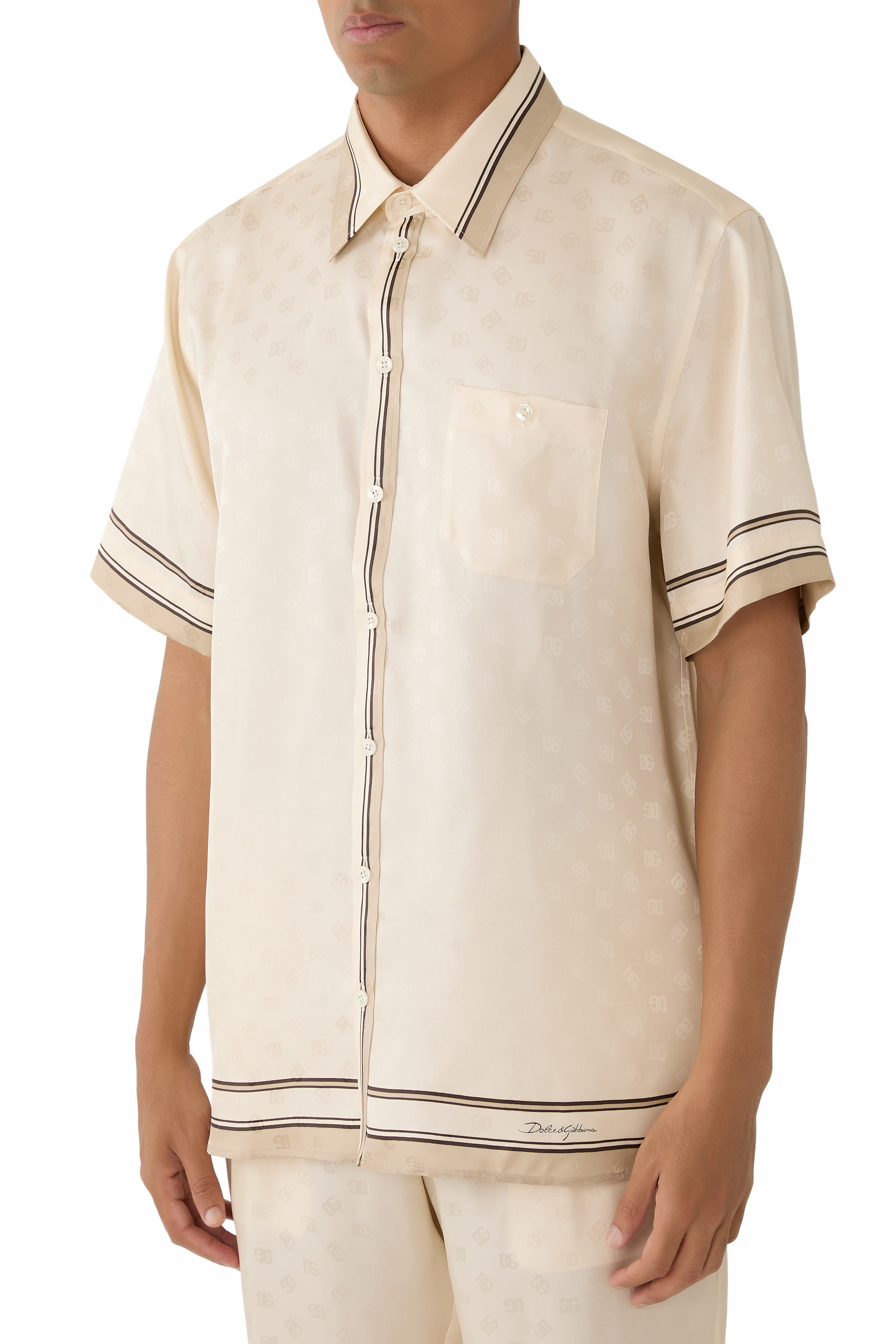 Logo-Print Hawaii Twill Shirt 