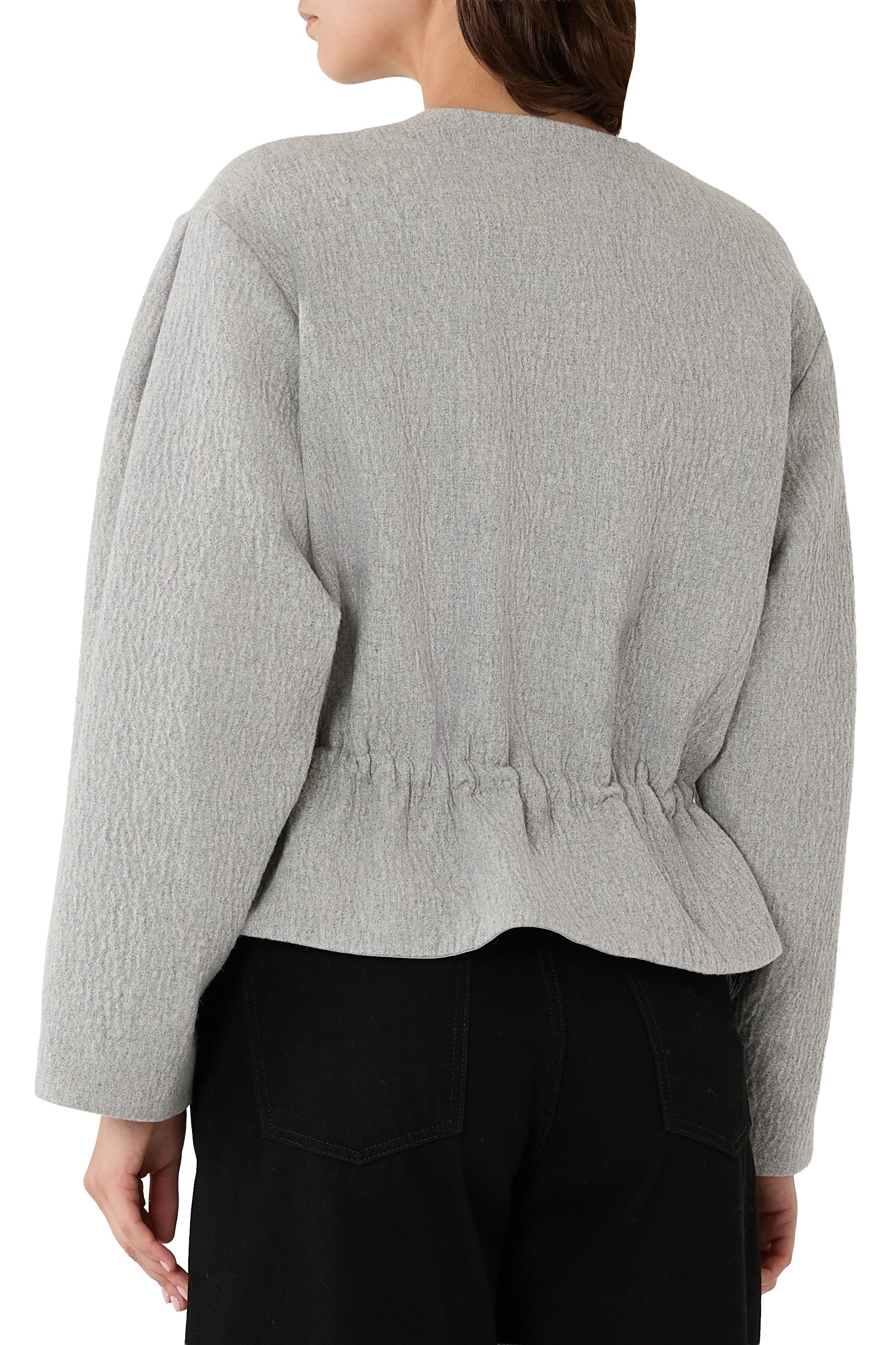 Wool Seersucker Blouson 