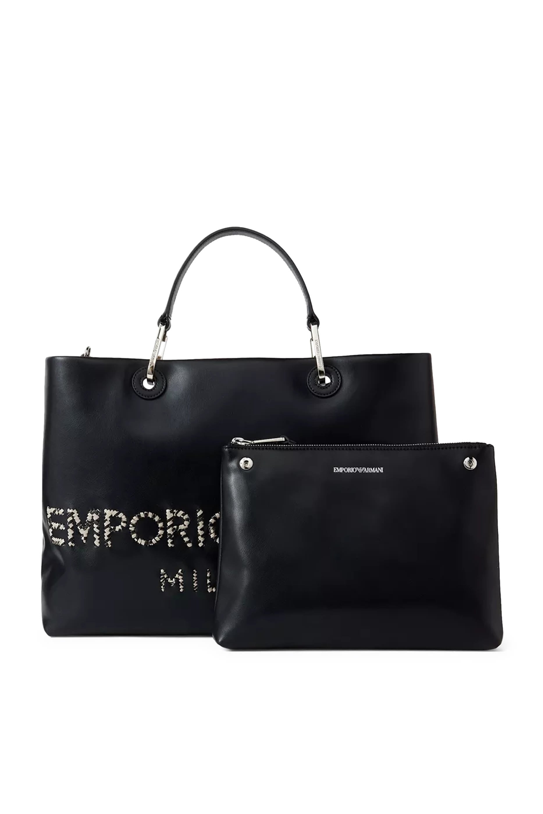 Logo Leather Tote Bag