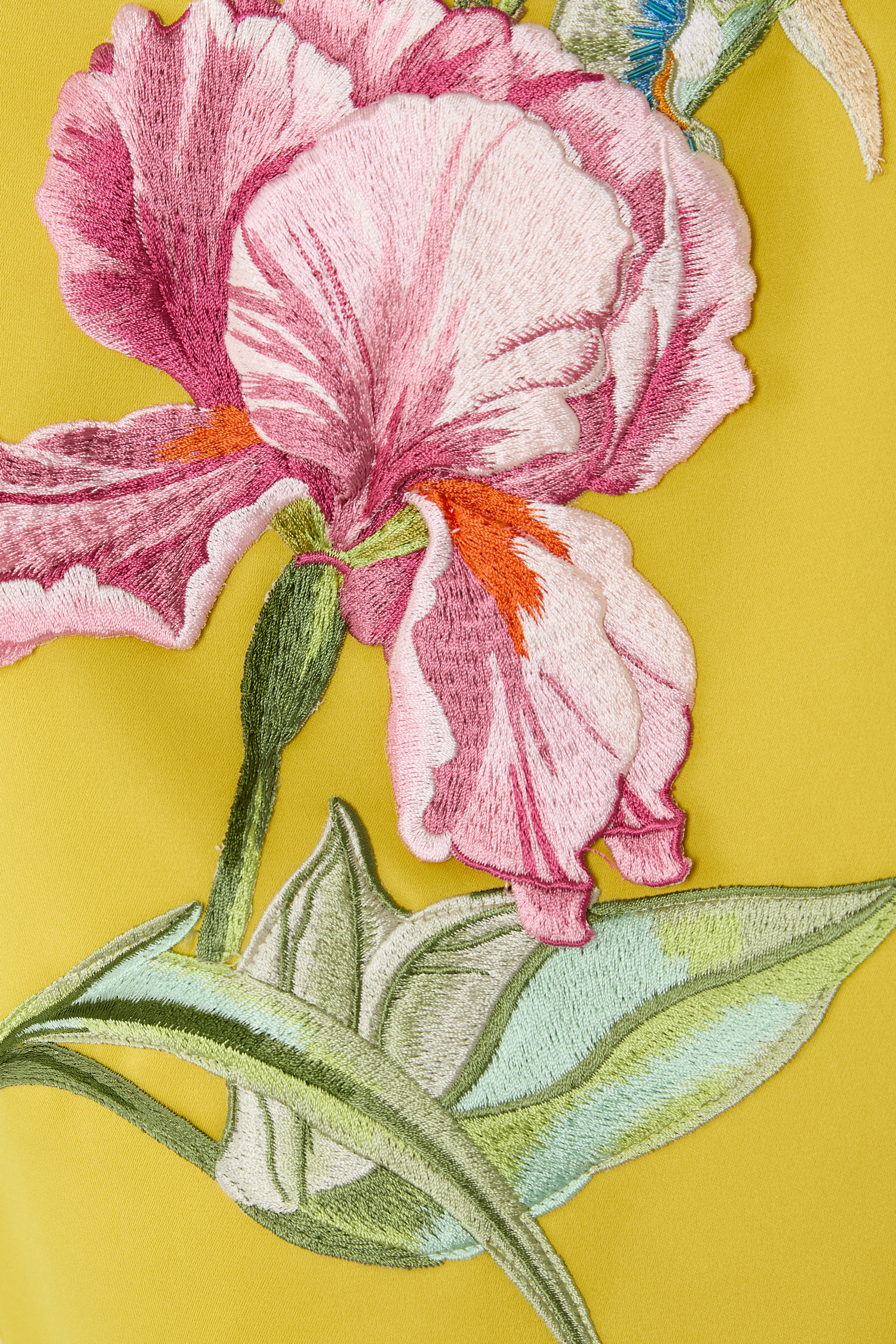 Rayna Appliqu&eacute; Floral Bustier Maxi Dress