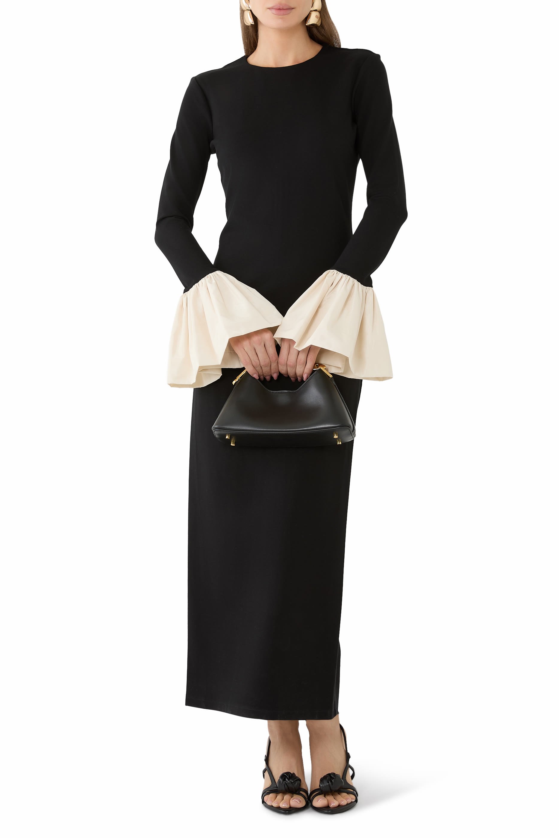 Hawthorne Taffeta-Trimmed Maxi Dress