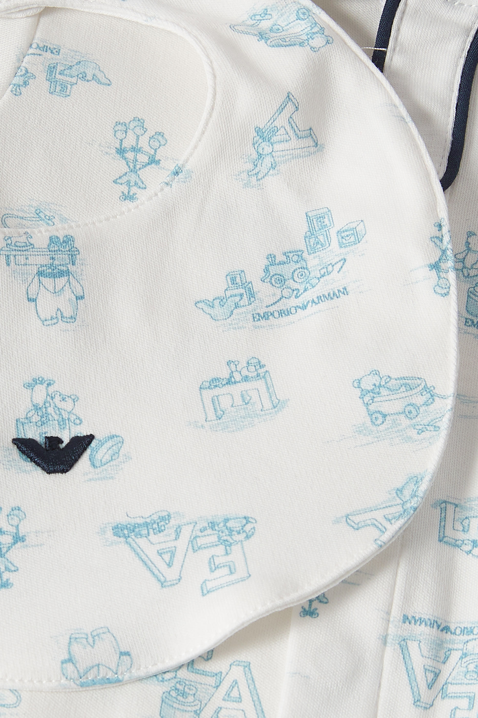 Kids Printed Jumpsuit & Bib Set 