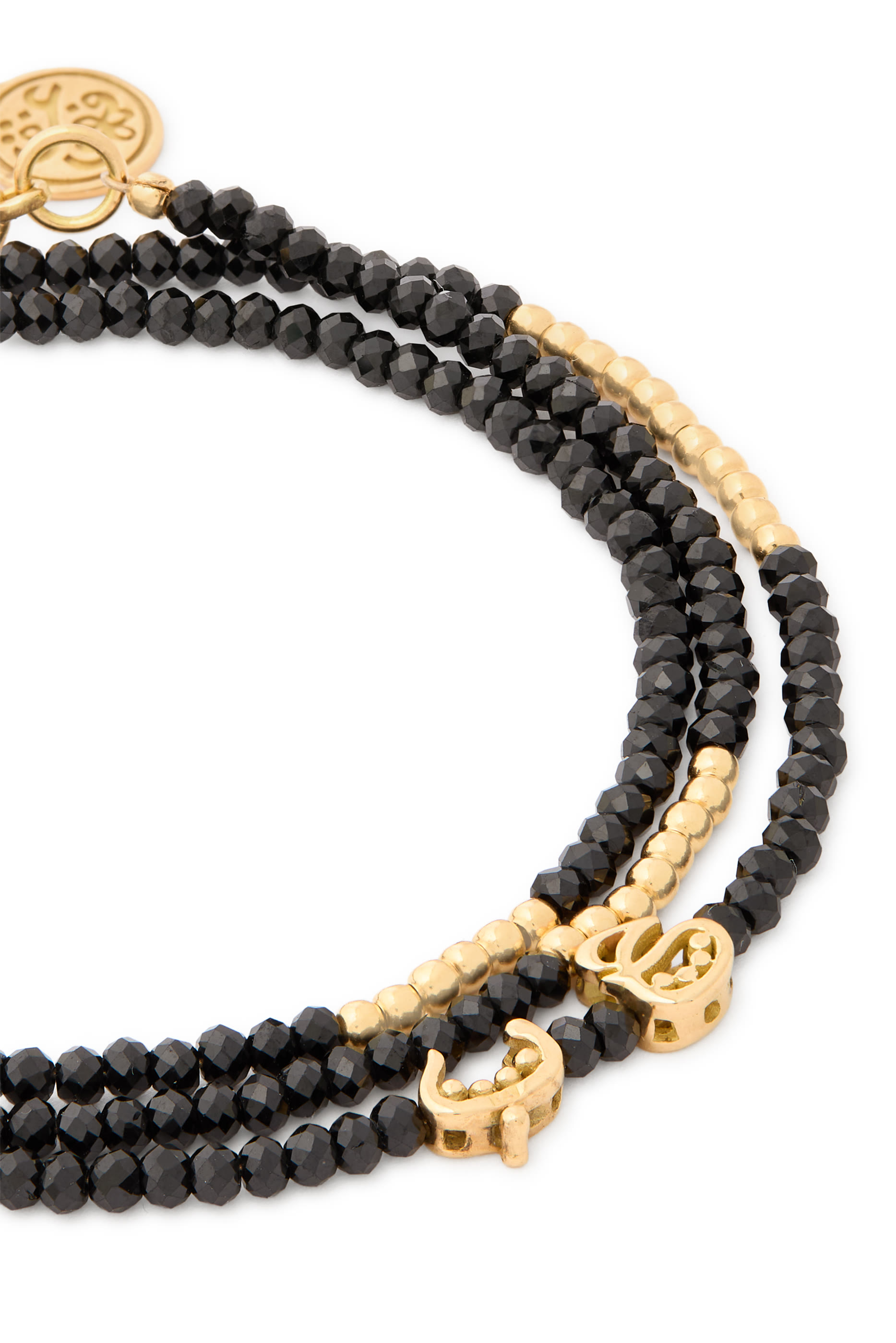 Wonders of Nature Wrap Around Bracelet, 18k Yellow Gold & Spinel