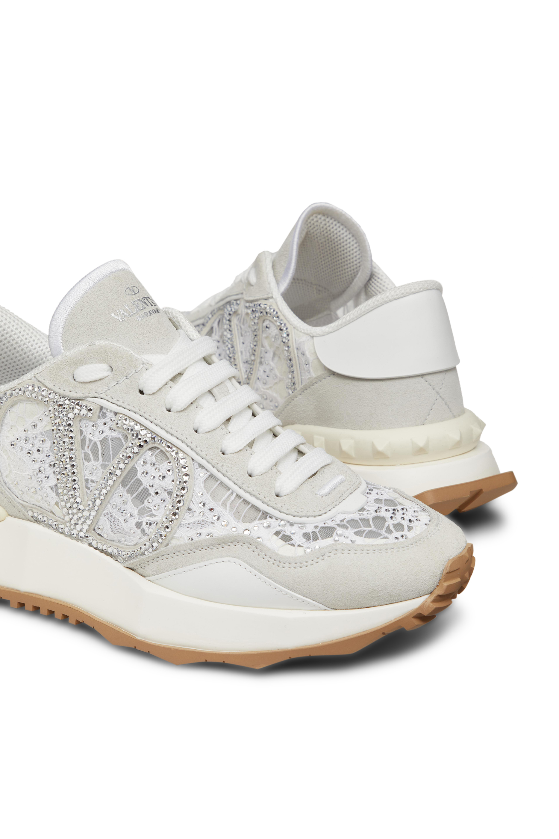 Valentino Garavani Lacerunner Suede Sneakers