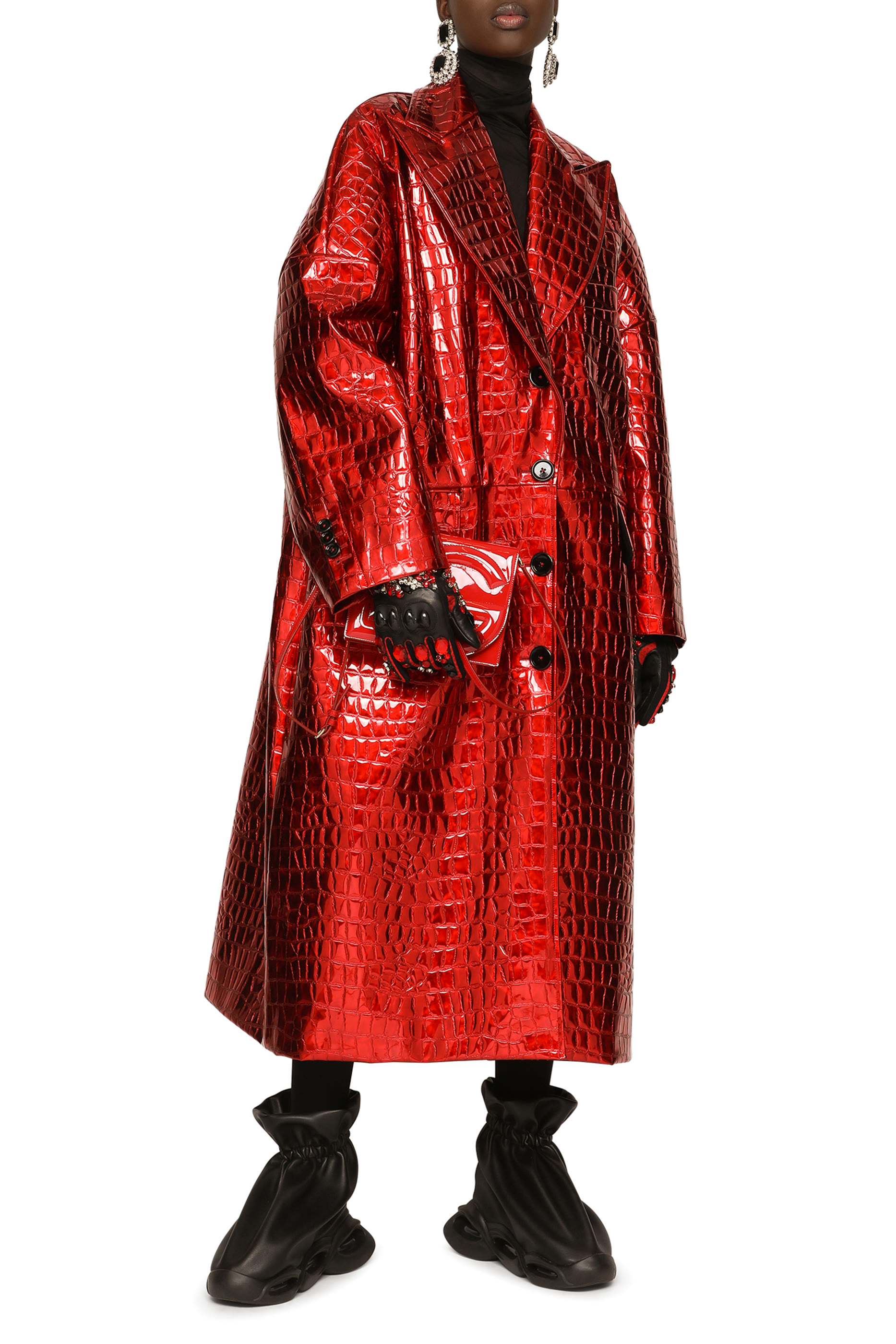 Patent Leather DG Logo Crossbody Bag