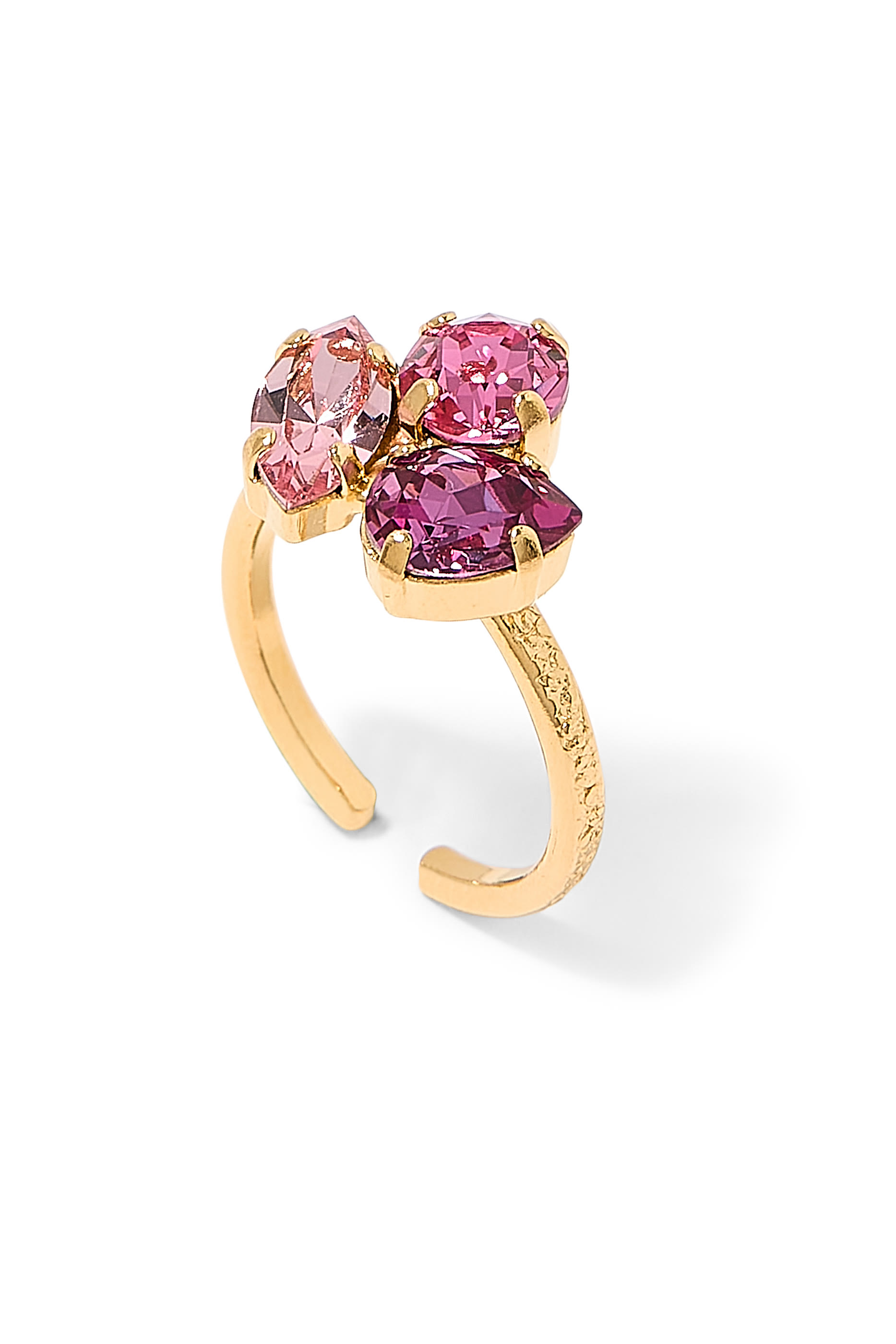 Ana Ring, 18K Gold-Plated Brass