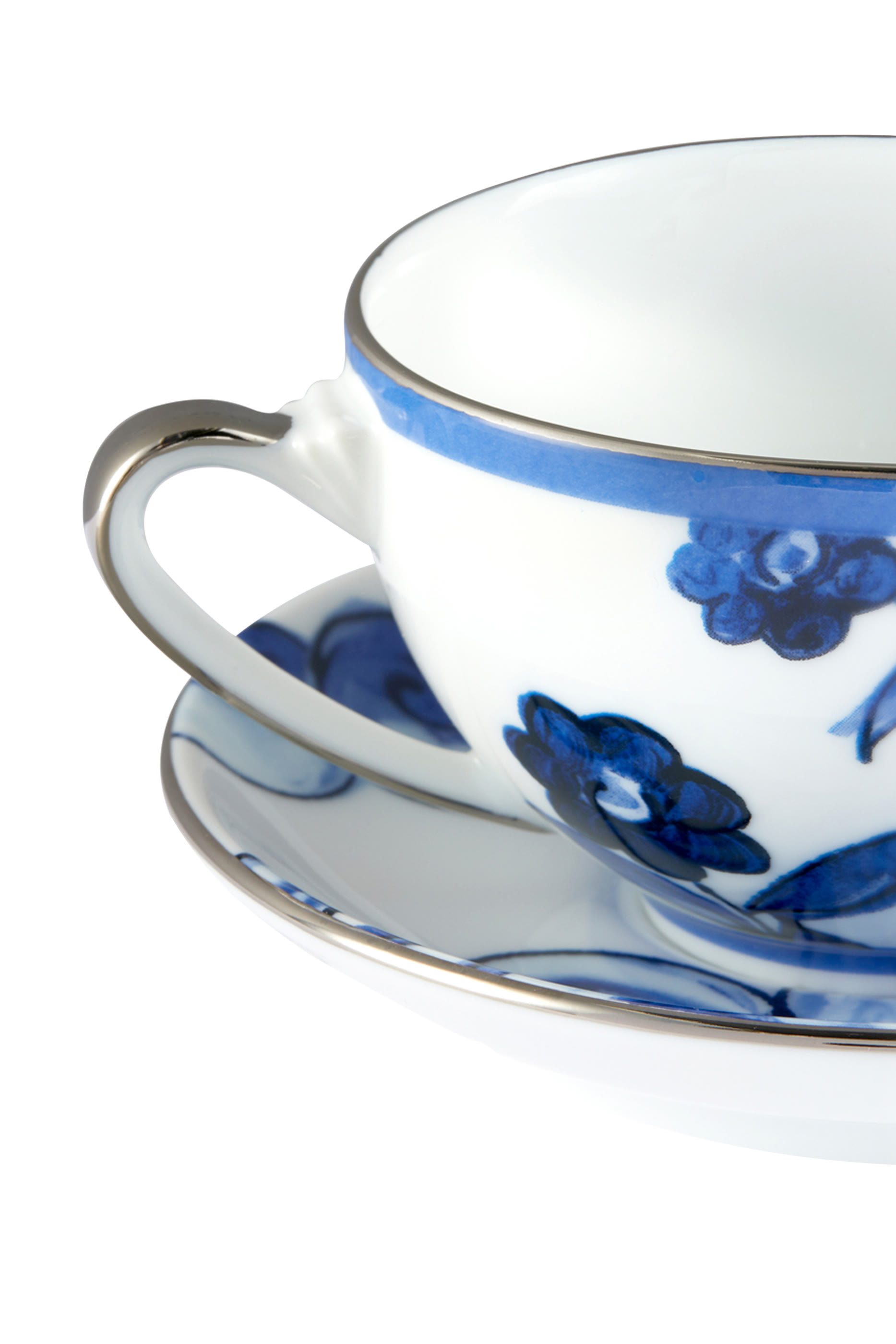 Blu Mediterraneo Fiore Piccolo Tea Cup & Saucer Set