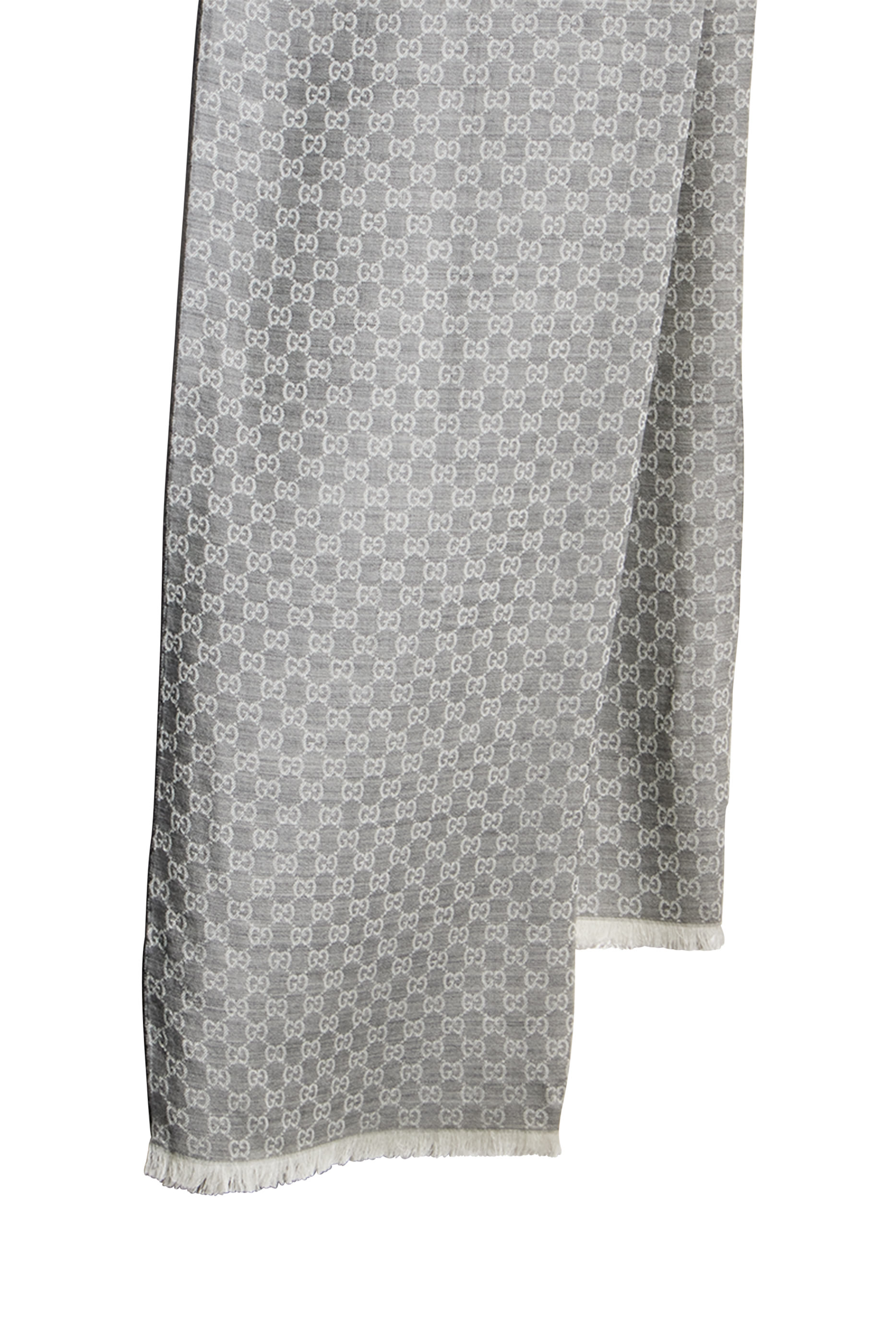 GG Wool Silk Jacquard Stole