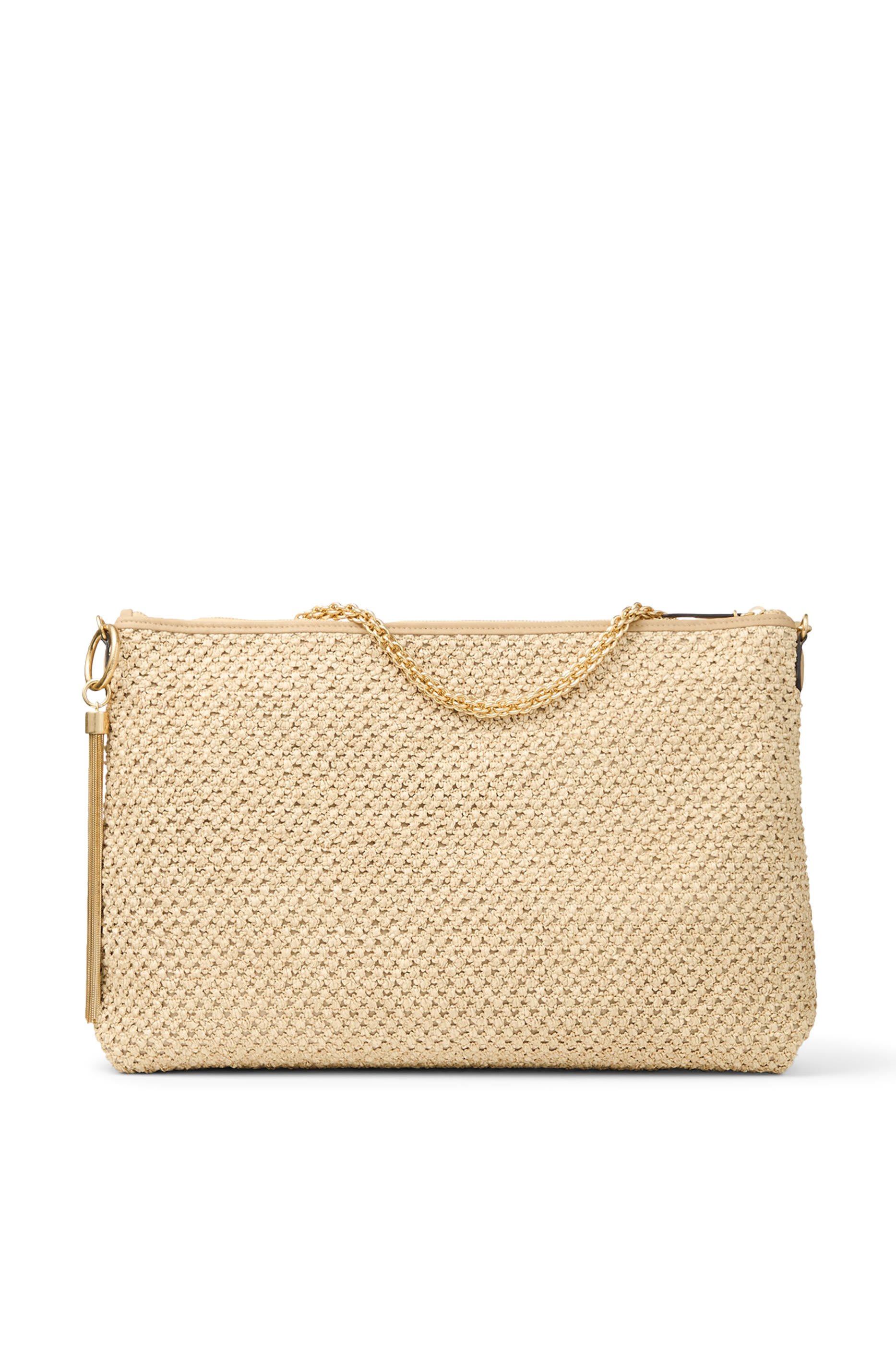 Callie Maxi Raffia Shoulder Bag 